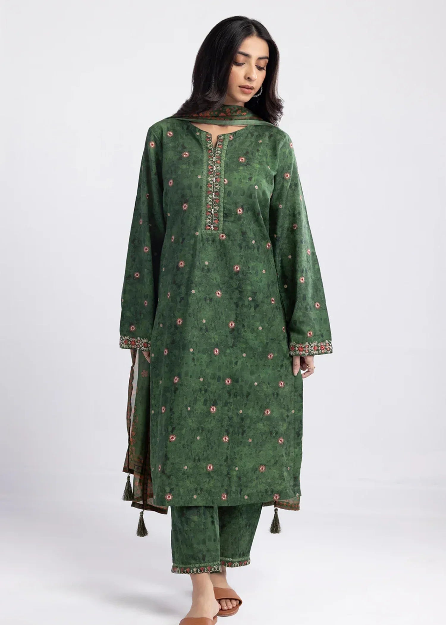 Zellbury WPS2532648 Dark Green Women 3pcs