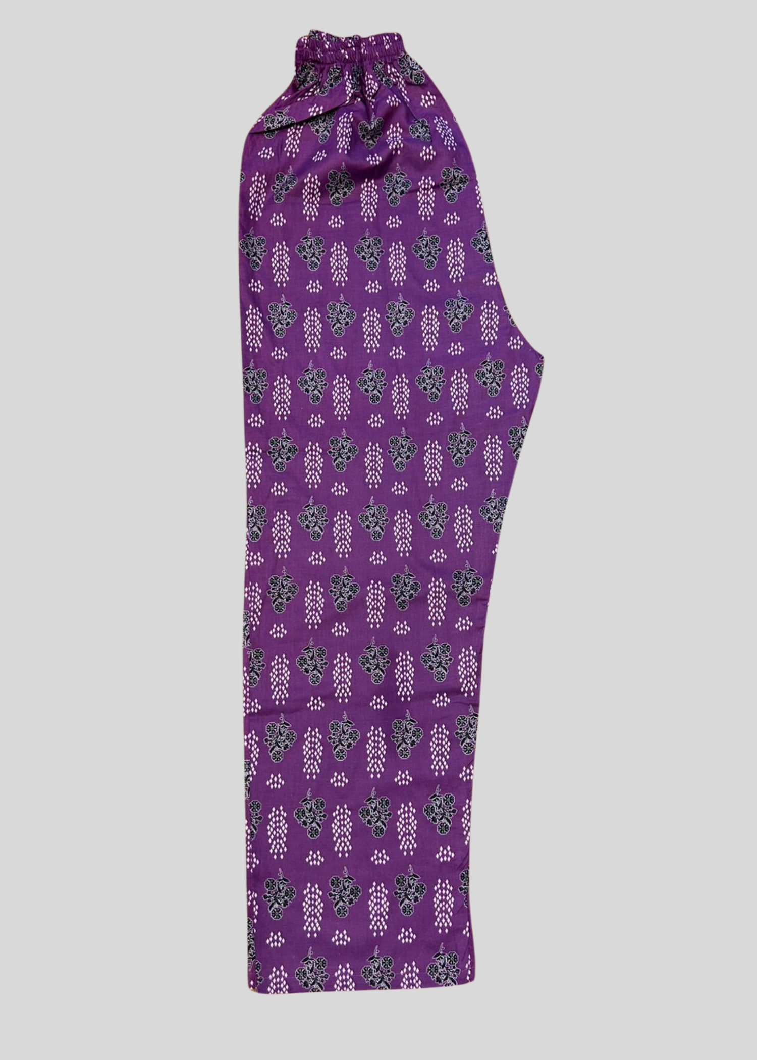 Salimas Stitched Lawn Suit – Purple Floral Spring Wear Women 2pcs