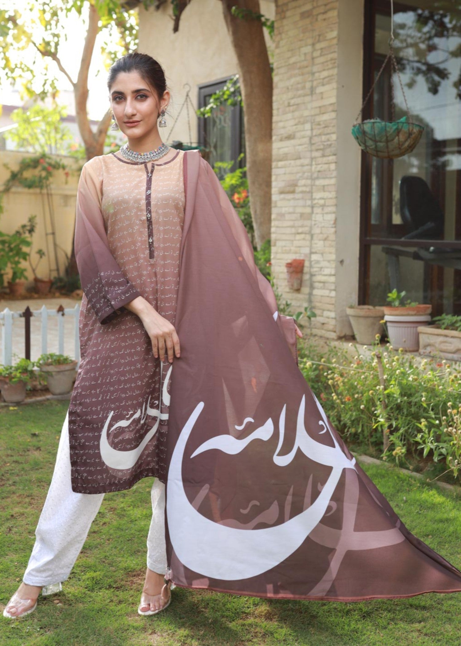 Tng (The Next Generation) Iqbal Set V2 | | Stitched | Brown Women 2pcs