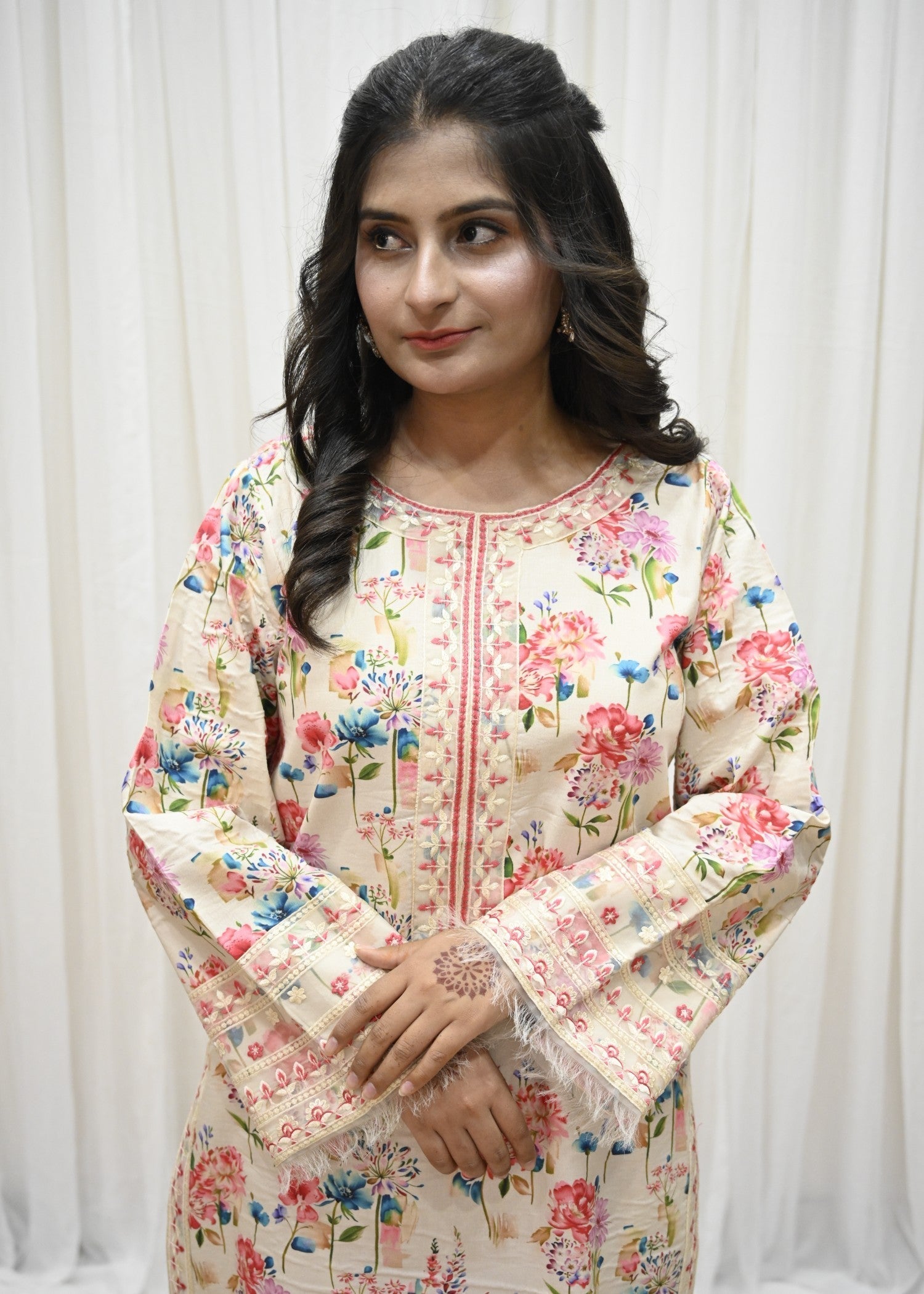 Maharani Official Ivory Bloom – Luxury Suit for Women Women 2pcs