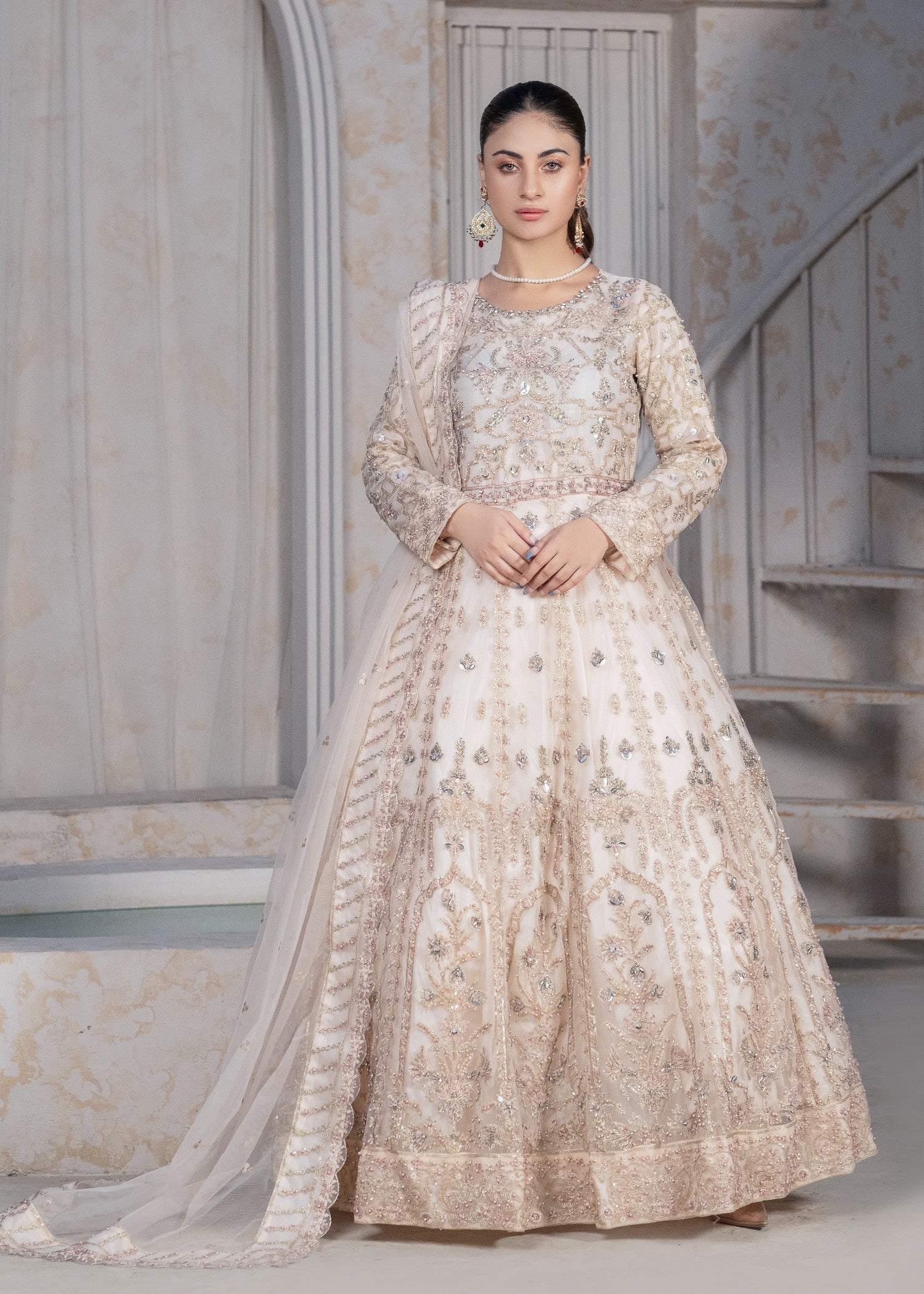 Alliyas_By_Farooqkhalid A 260 Ivory Women 3pcs