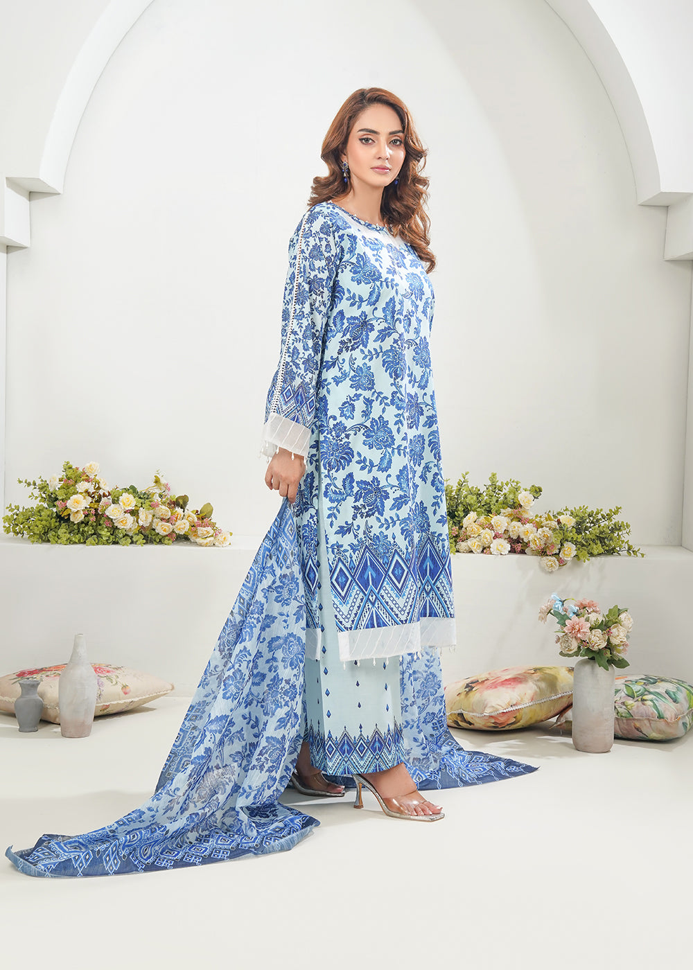 Elara Official Blue Blossom Women 3pcs