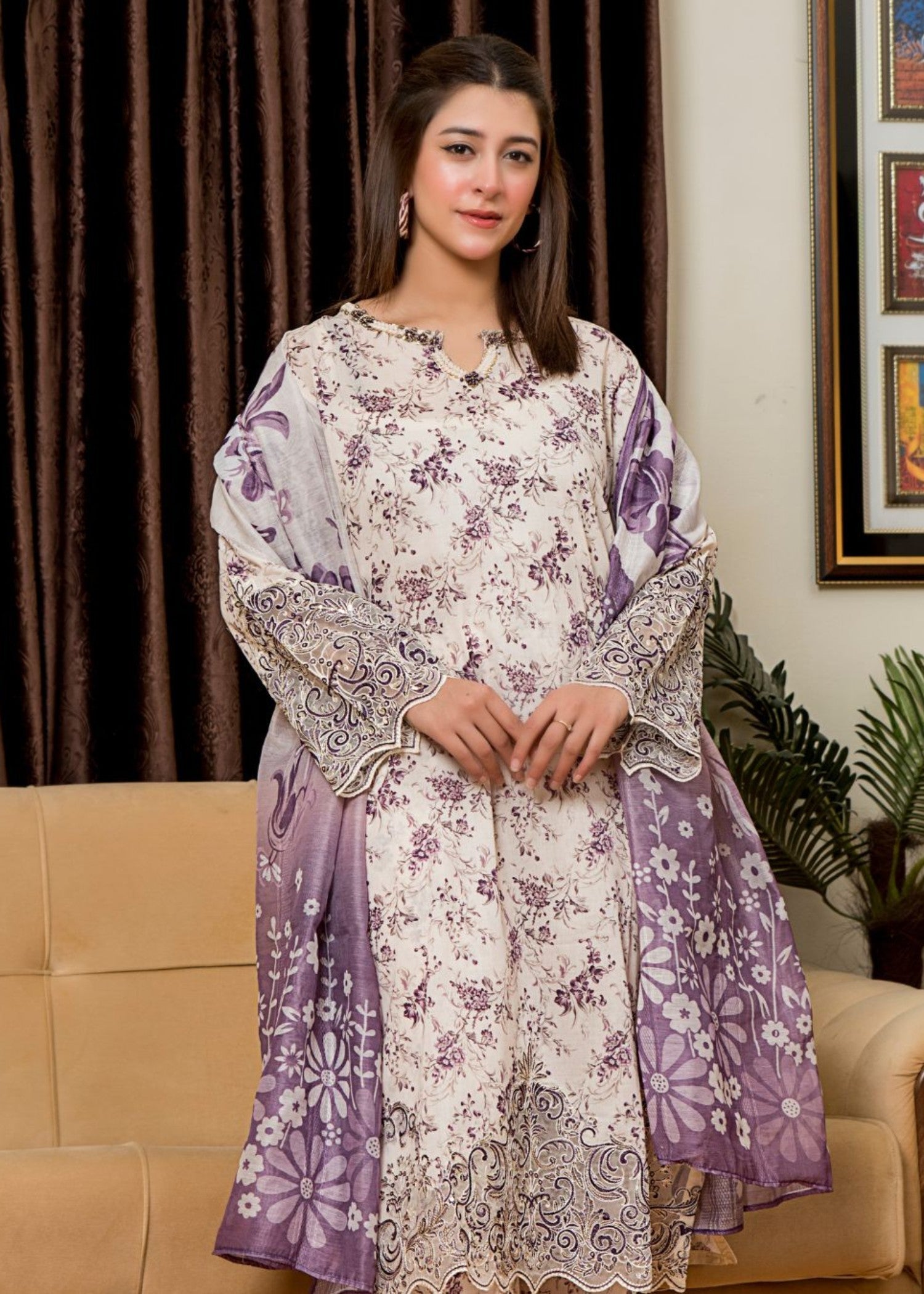 Alfatah Pret Printed Lawn with Embroidery RANAAI S25 0020 Women 3pcs