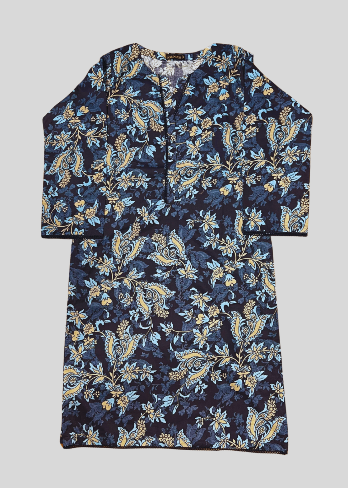 Salimas Modern Plaid Printed Lawn Suit Women 2pcs