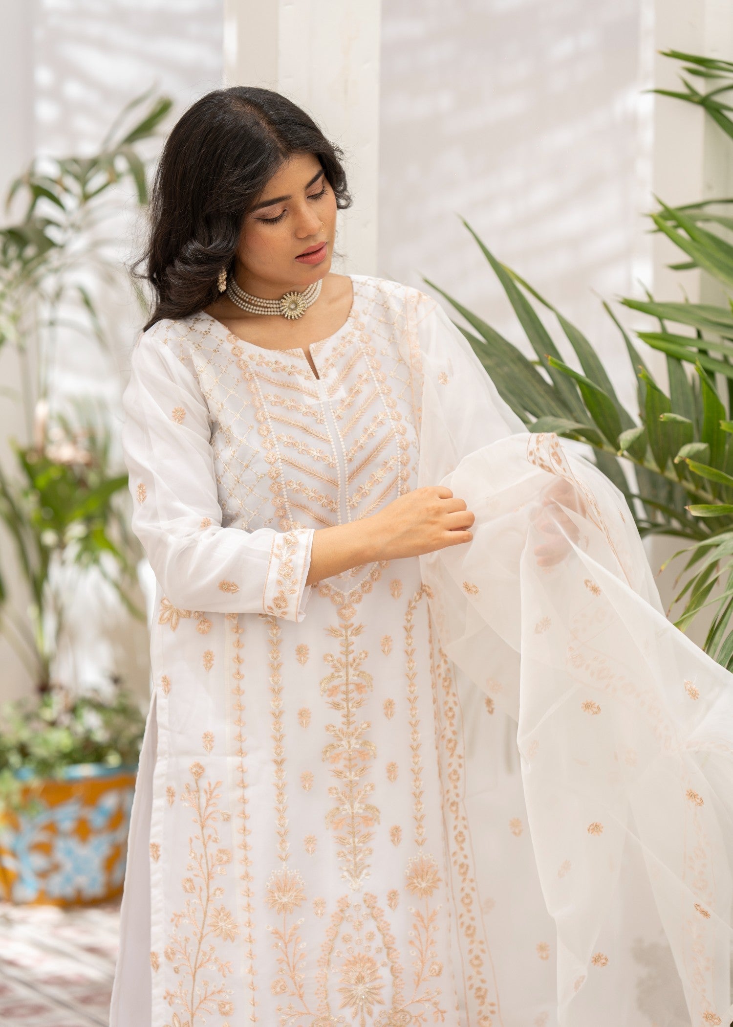 Zohan Ateeq Ayeza (White) Women 3pcs