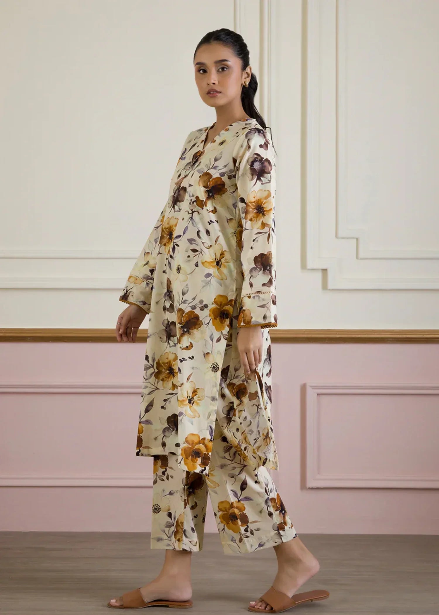 Zellbury WPS2522177 Off White Women 2pcs