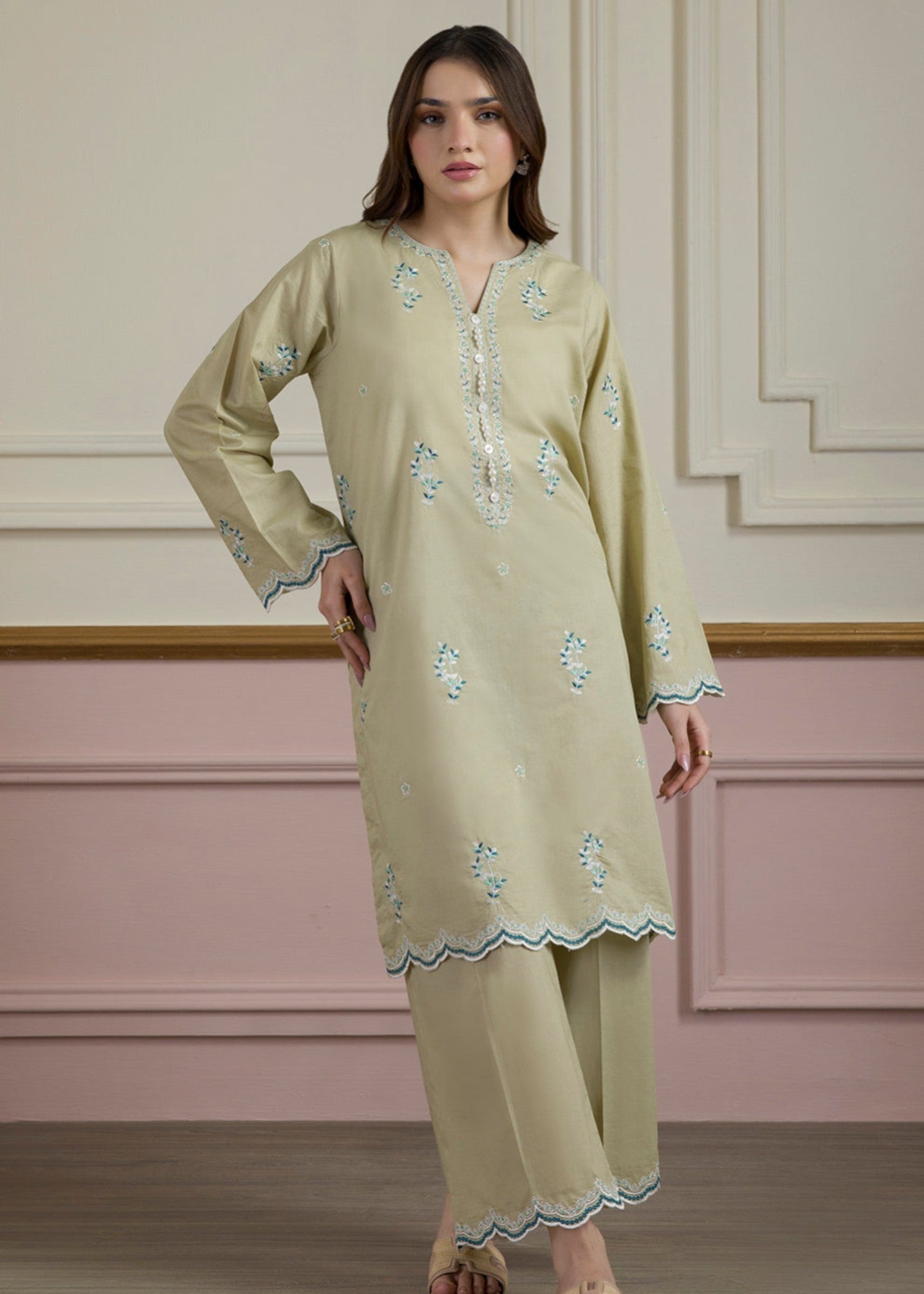 Zellbury WPS2522599 Beige Women 2pcs