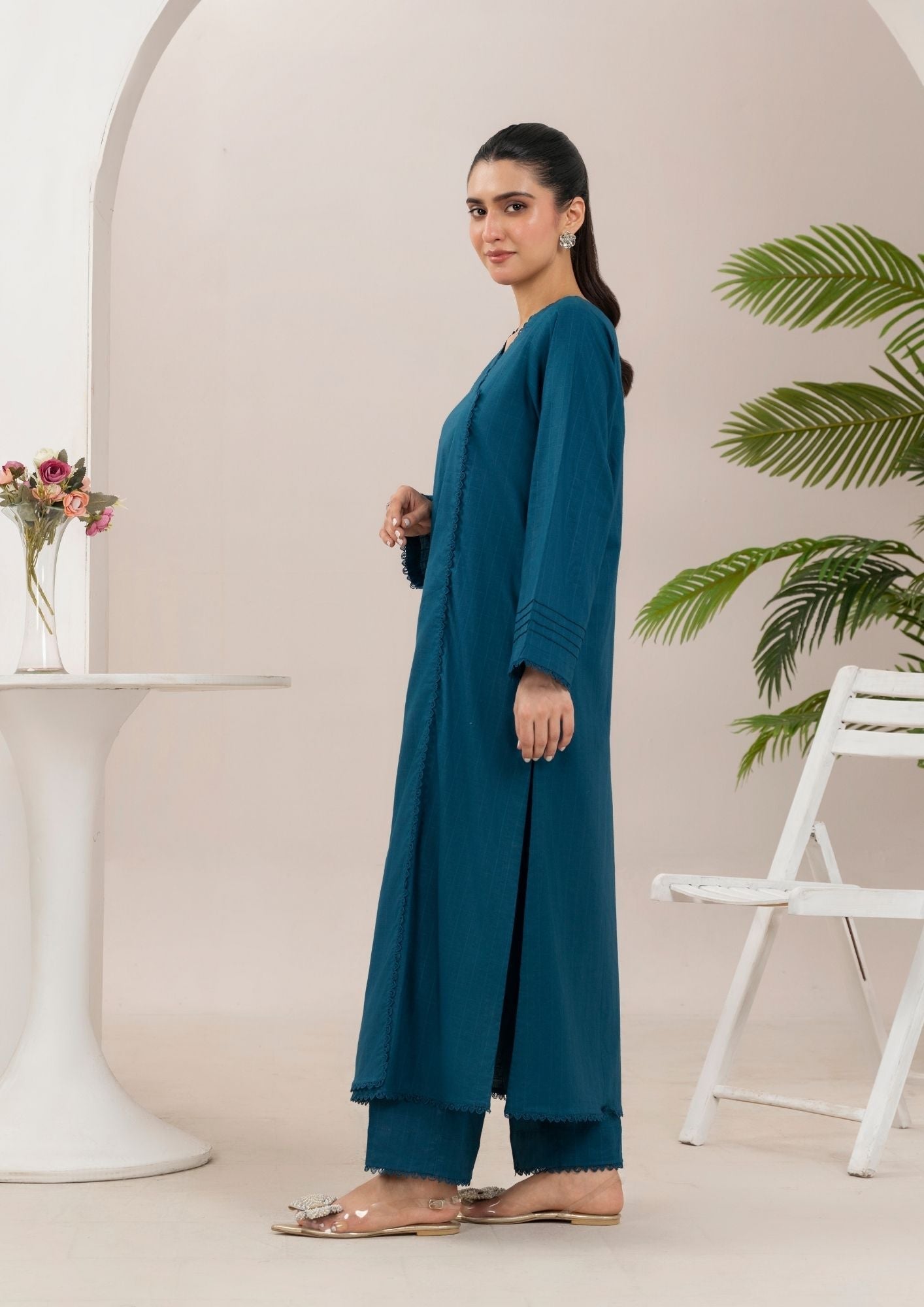 Yolo Pret Cotton Angrakh Set Rozana S25 0013 Women 2pcs