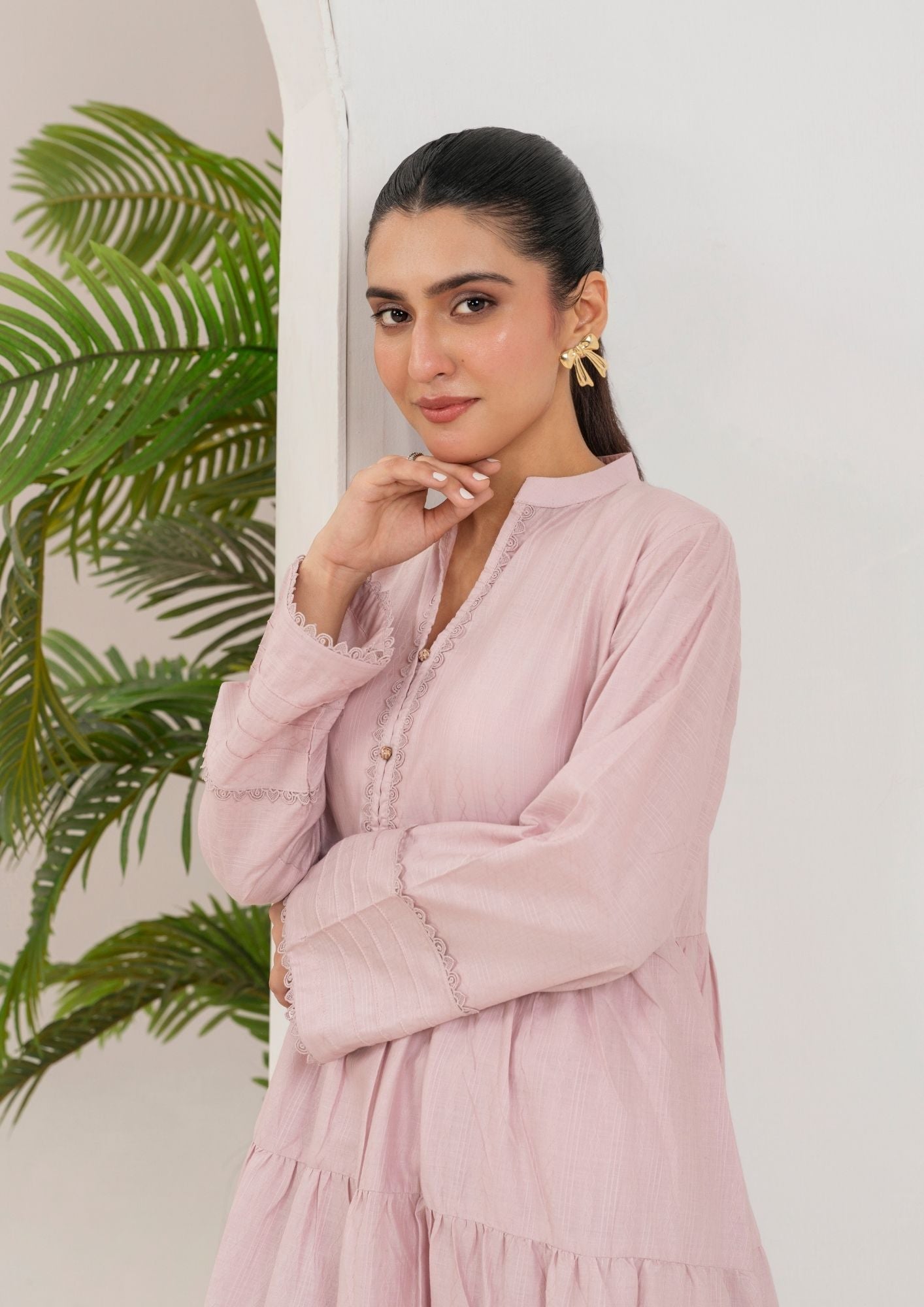 Yolo Pret Cotton Frock Set Rozana S25 0016 Women 2pcs