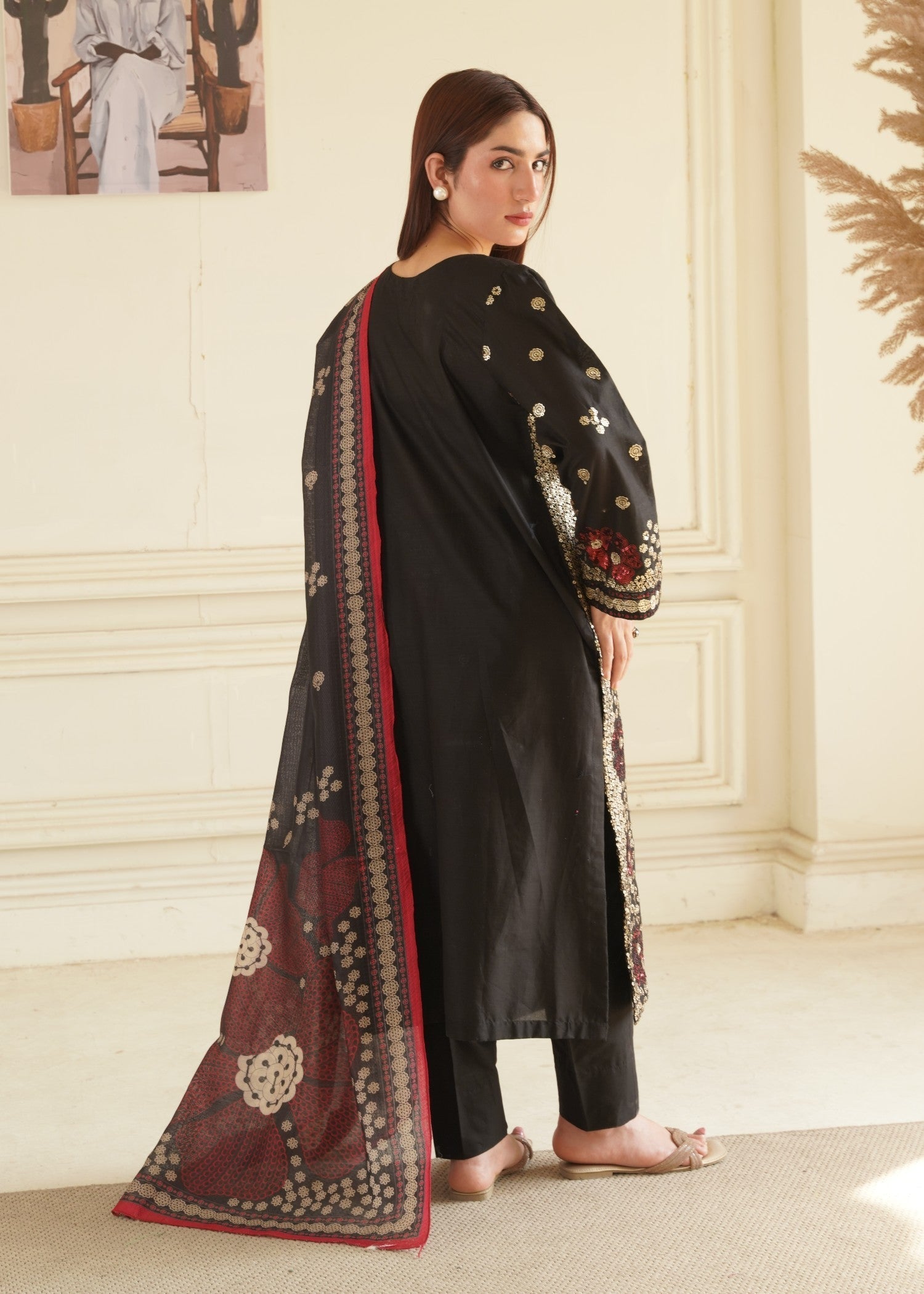 Hoorwani Izzah Black Women 3pcs