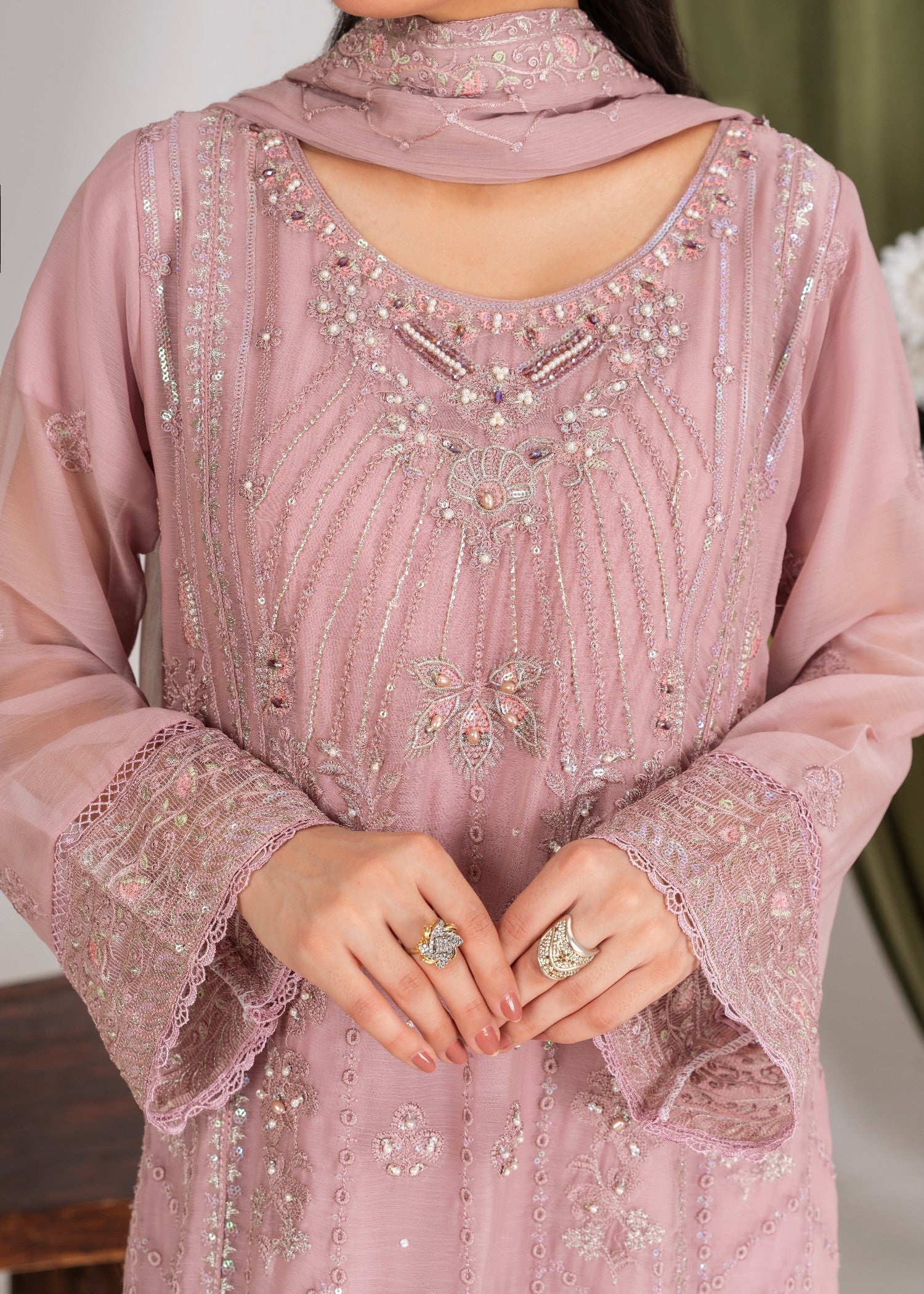 Four Season Boutique DUA CHIFFON PINK Women 3pcs