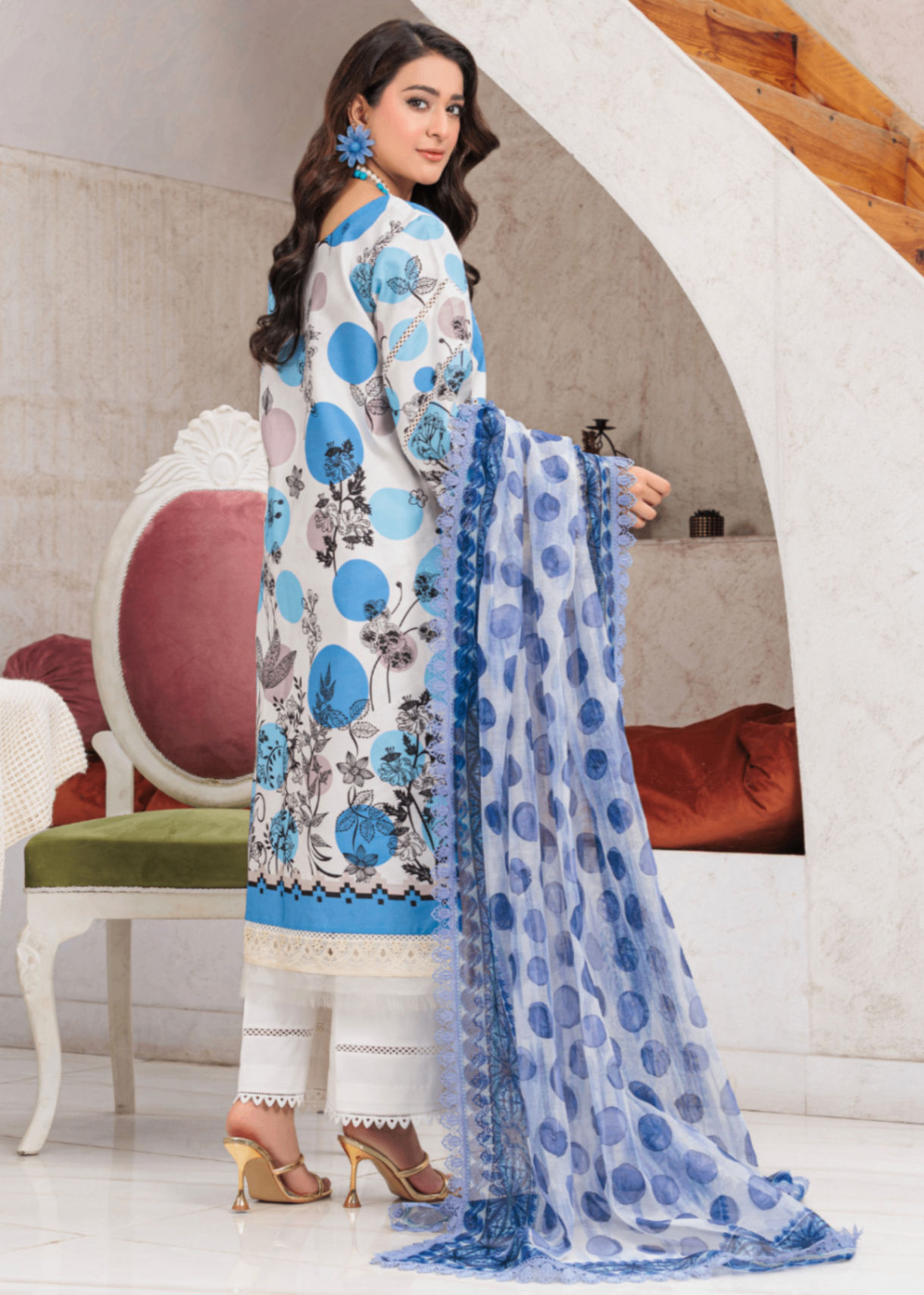 Huma Gul Ivory Bloom HG 102 Women 3pcs