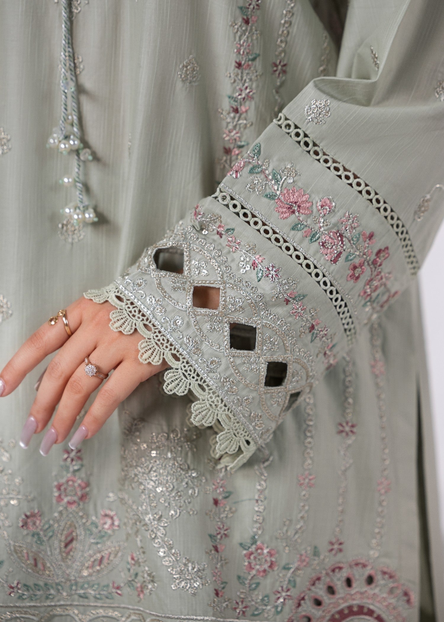 Bin Tayyab (BT006287 PST GRN) Women 3pcs