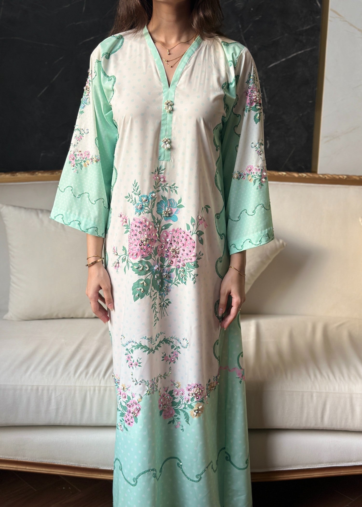 Amber Imran Official Sage Petals Women 1pcs