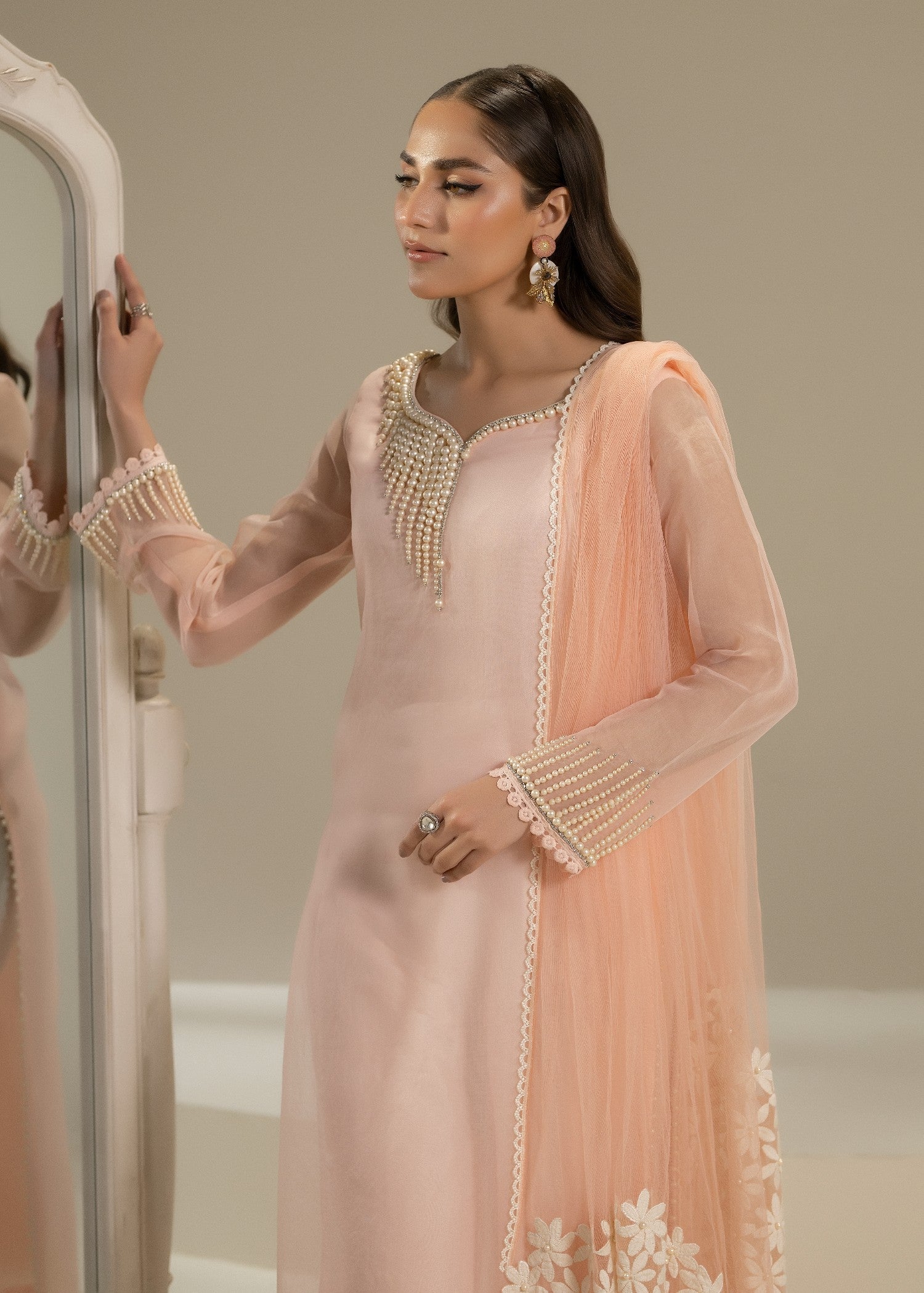 Khuda Baksh Creations Z 305 Pink Women 4pcs