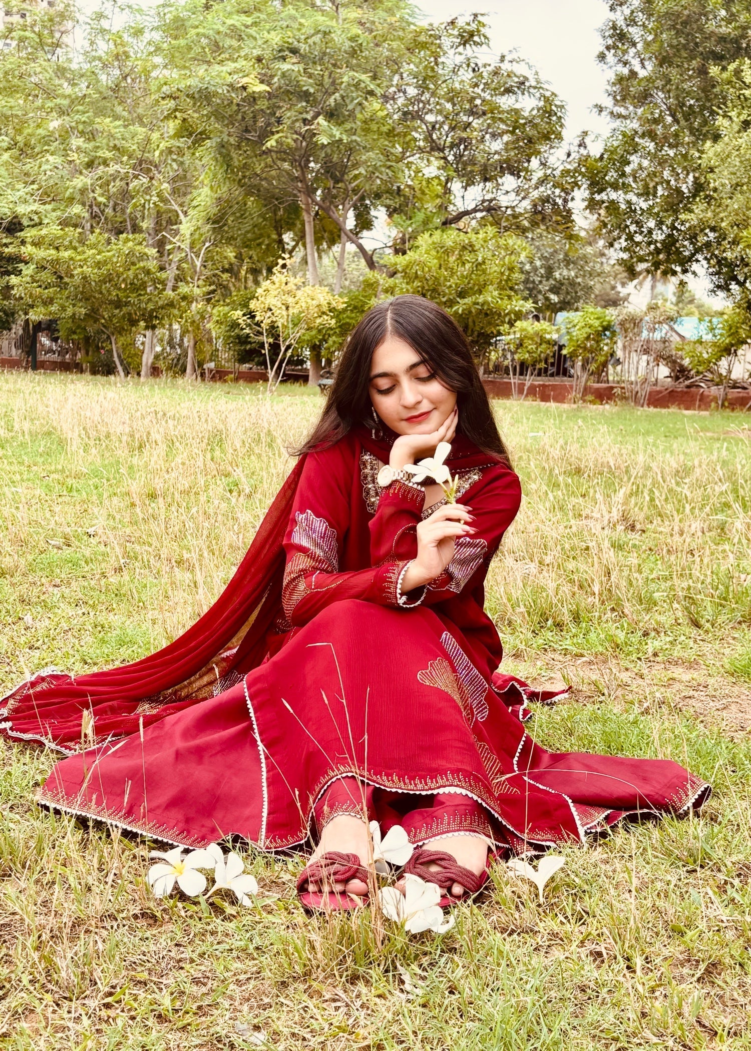 Suits By Sadia MAROON IRON STONE Women 3pcs