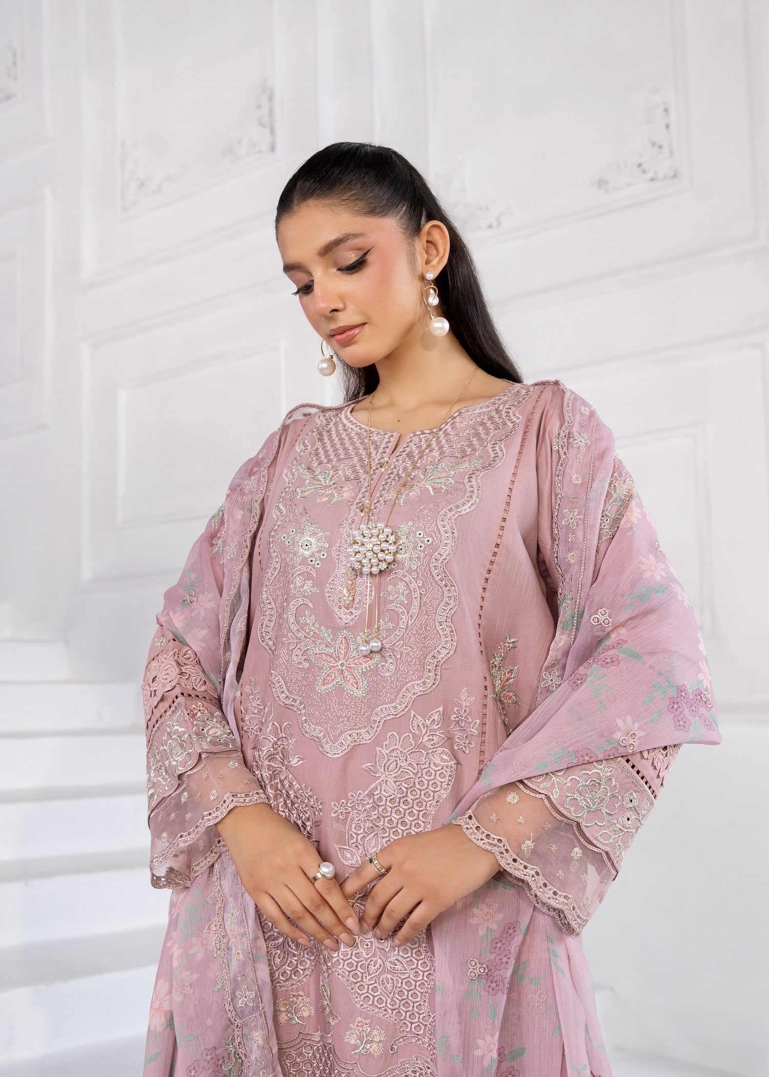 Bin Tayyab (BT006403 L PNK) Women 3pcs