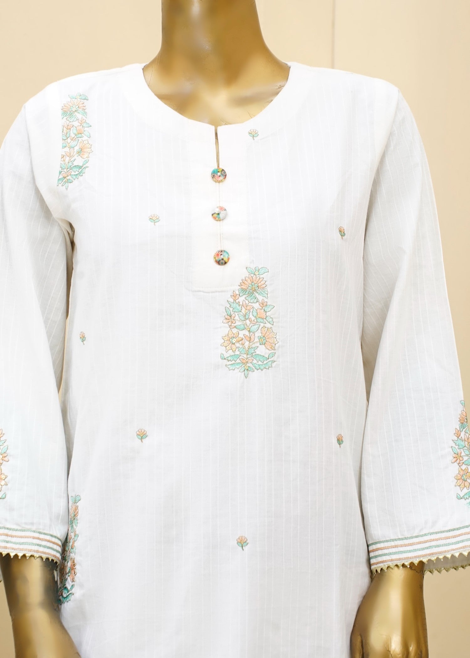 AYLA STUDIO EMBROIDERED LUXURY PRET LAWN DOBBY SE250409 Women 2pcs