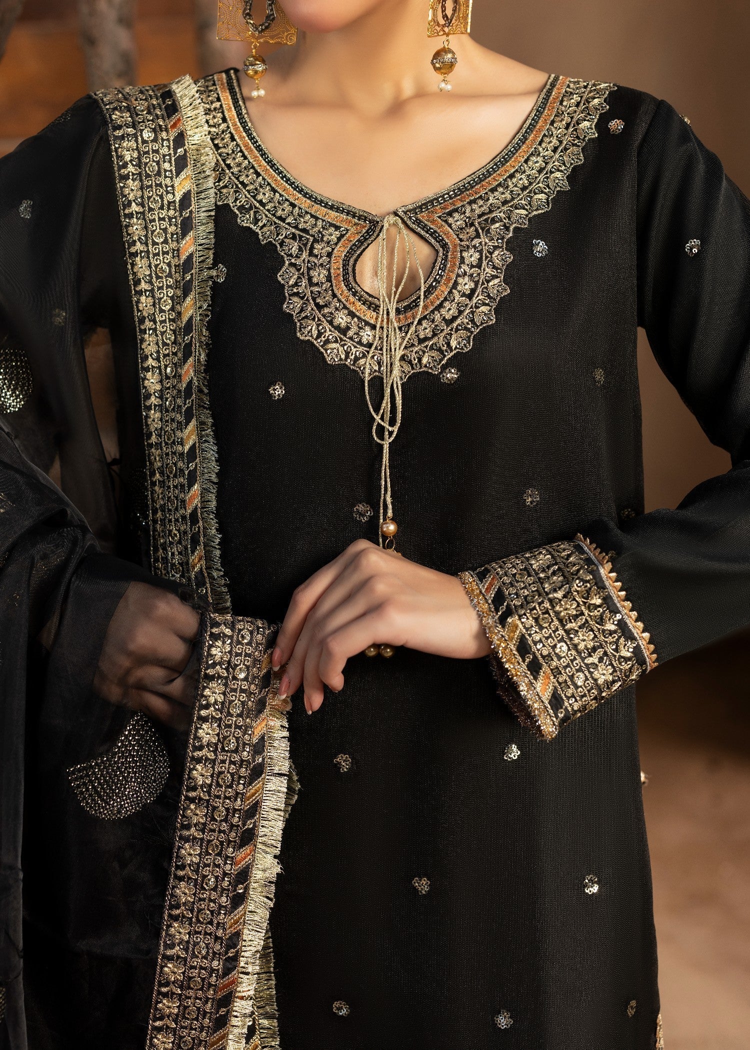 Diara Couture KANEEZ DF 46 BLACK Women 3pcs