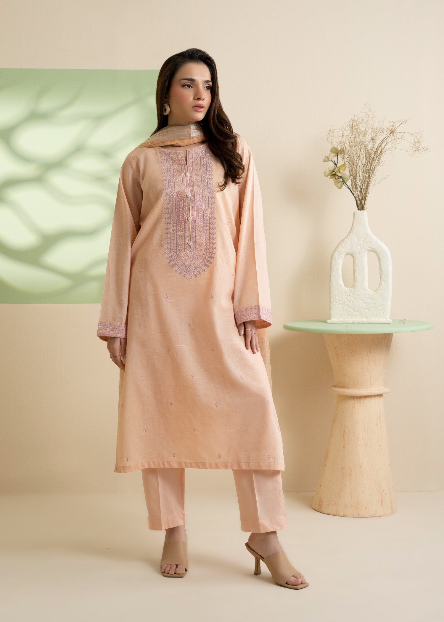 Zellbury WPS2531718 Peach Women 3pcs