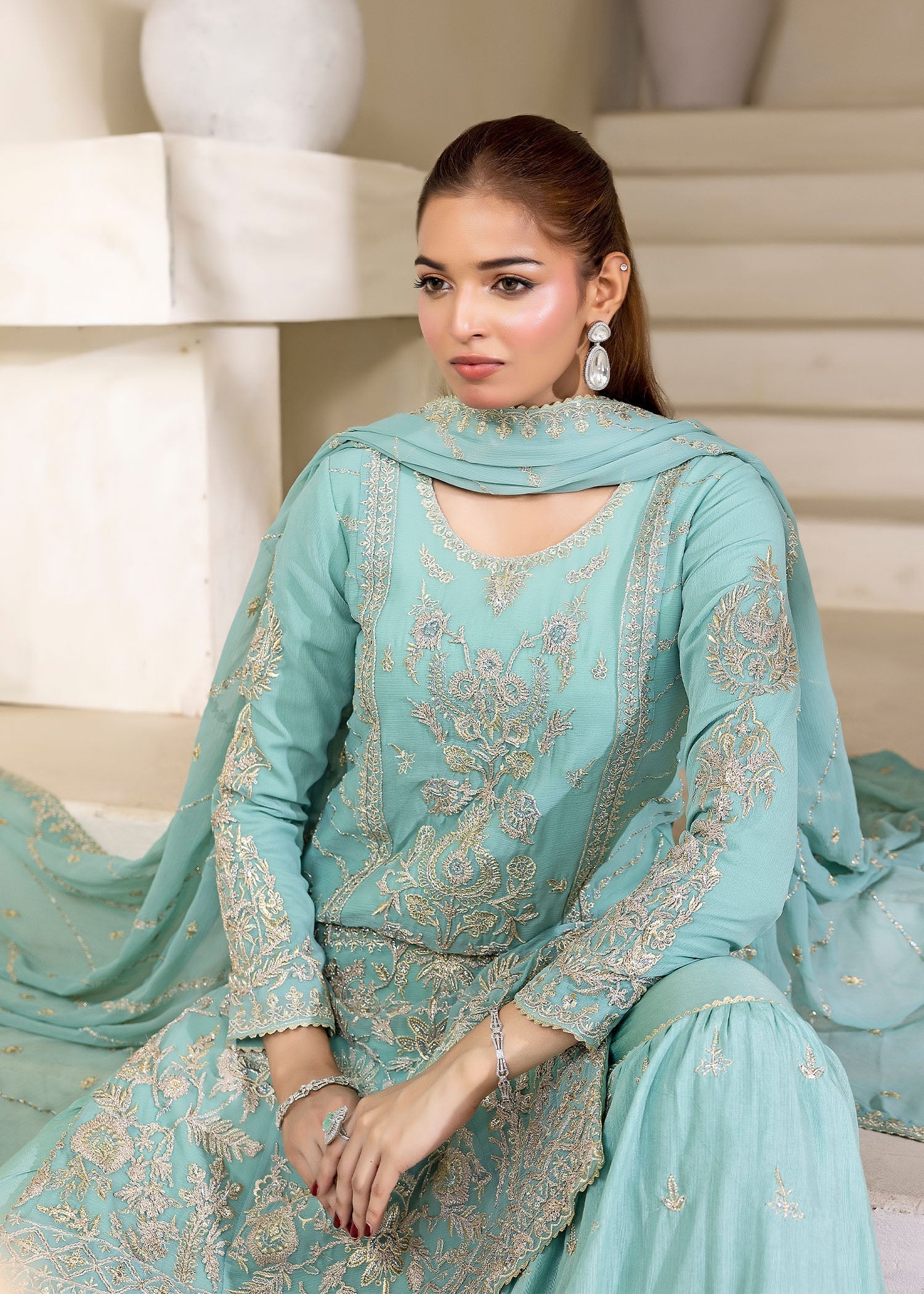 Kanwal Zainab AQUA ELEGANCE Women 3pcs