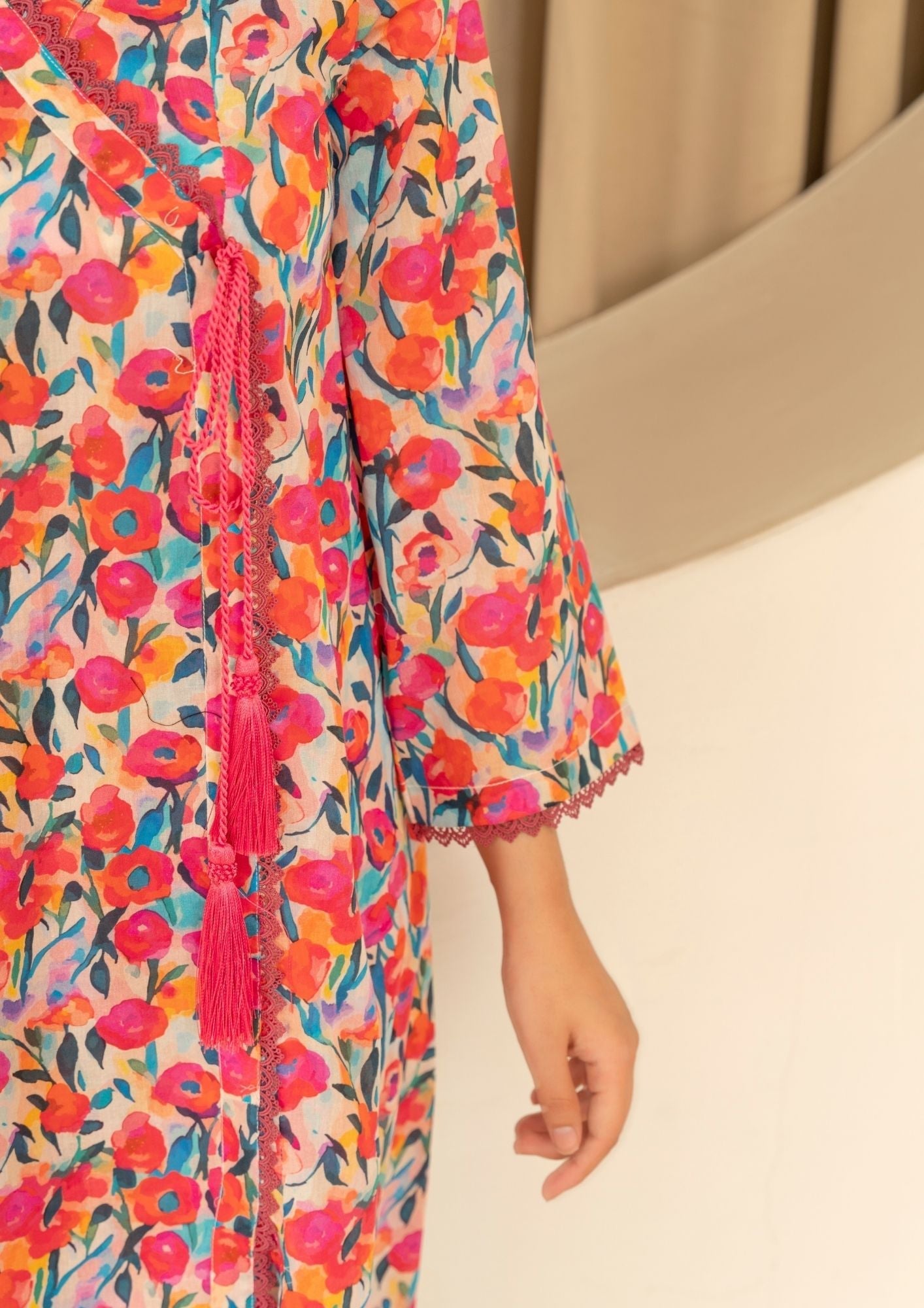 Yolo Pret Digital Print Lawn Angrakha GULMEENA G25 0030 Women 2pcs