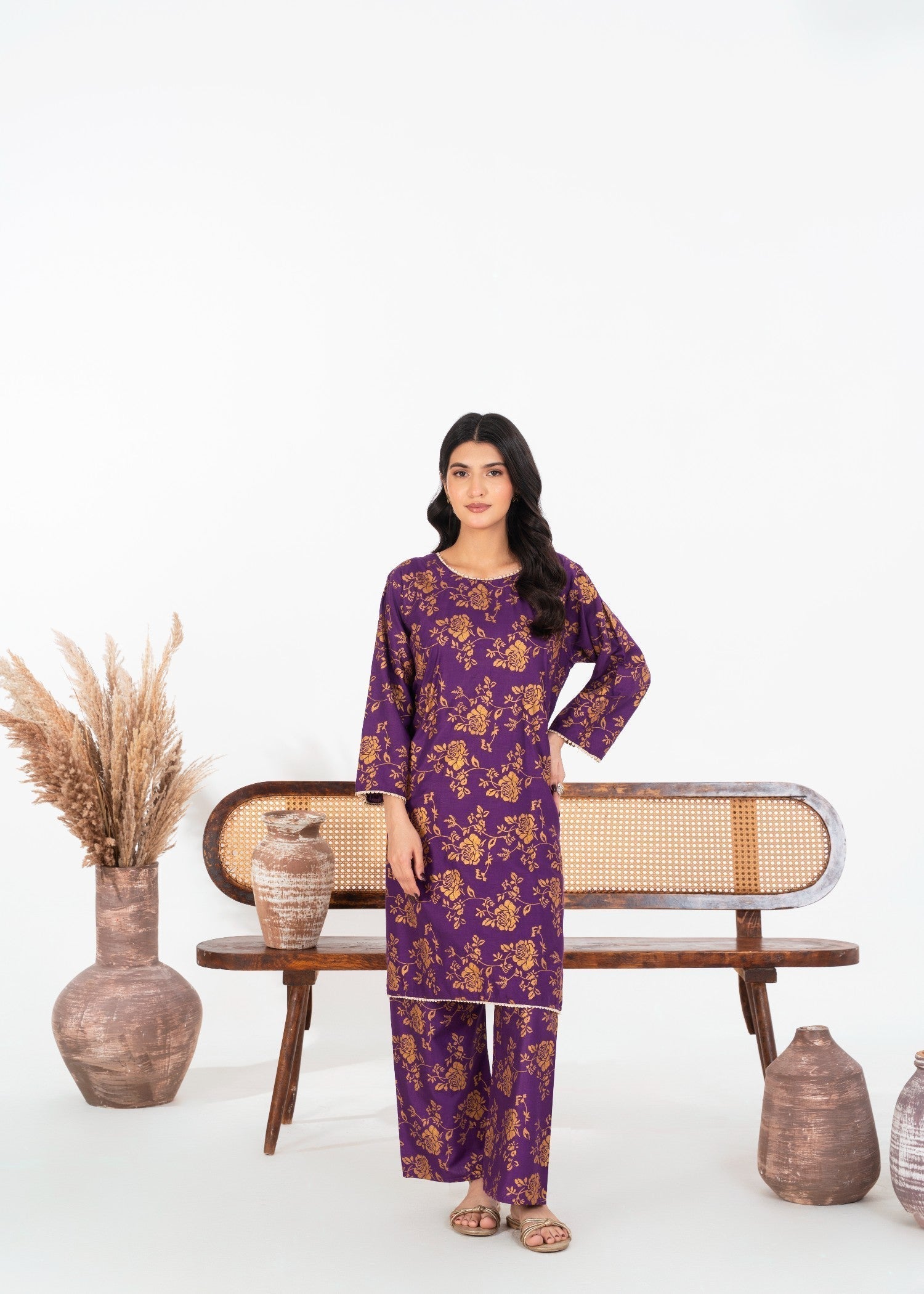 Stylish Collection ROSE PURPLE Women 2pcs