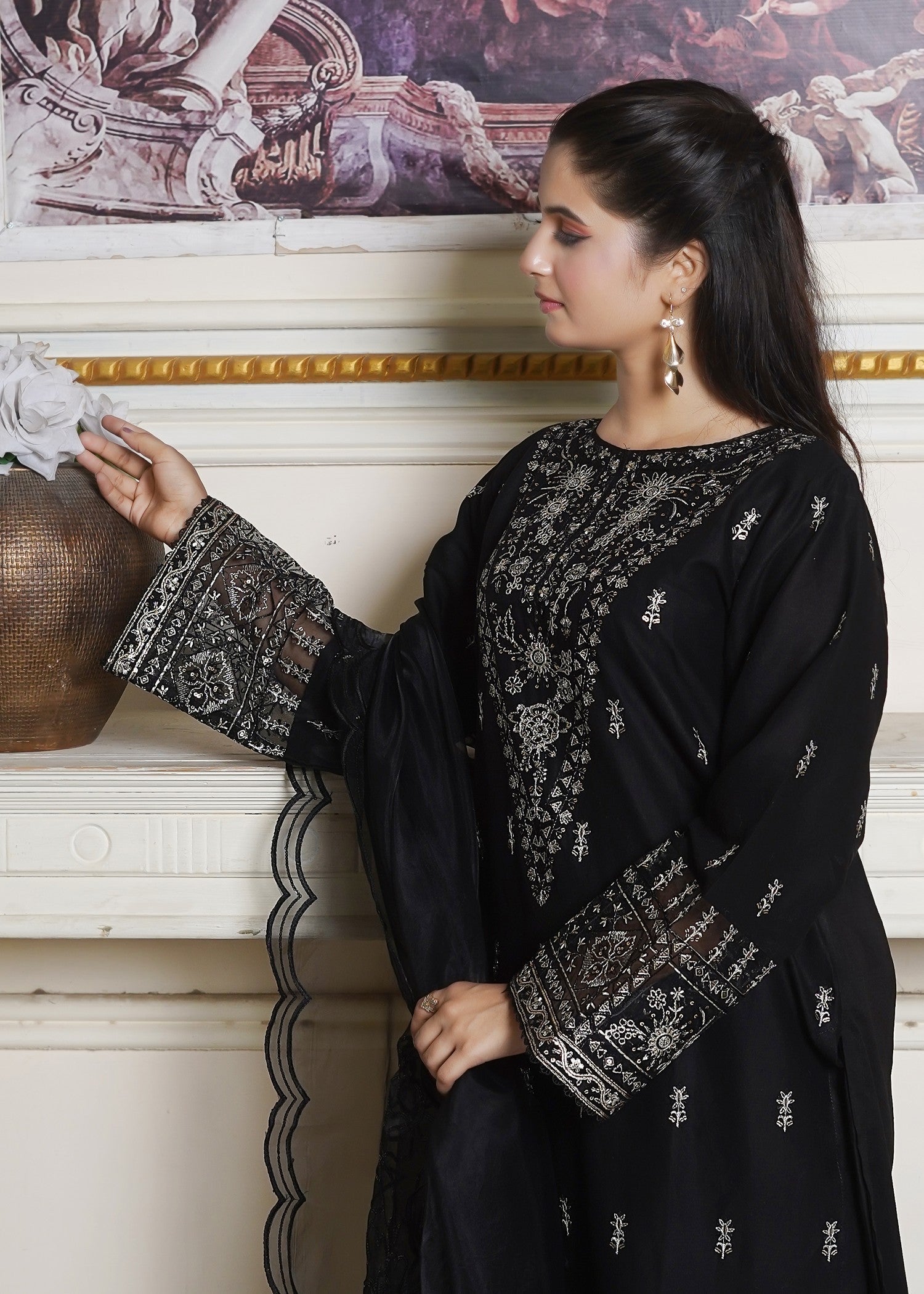 Waniya Awais WAL 63 (B) Lawn Stitched Women 3pcs