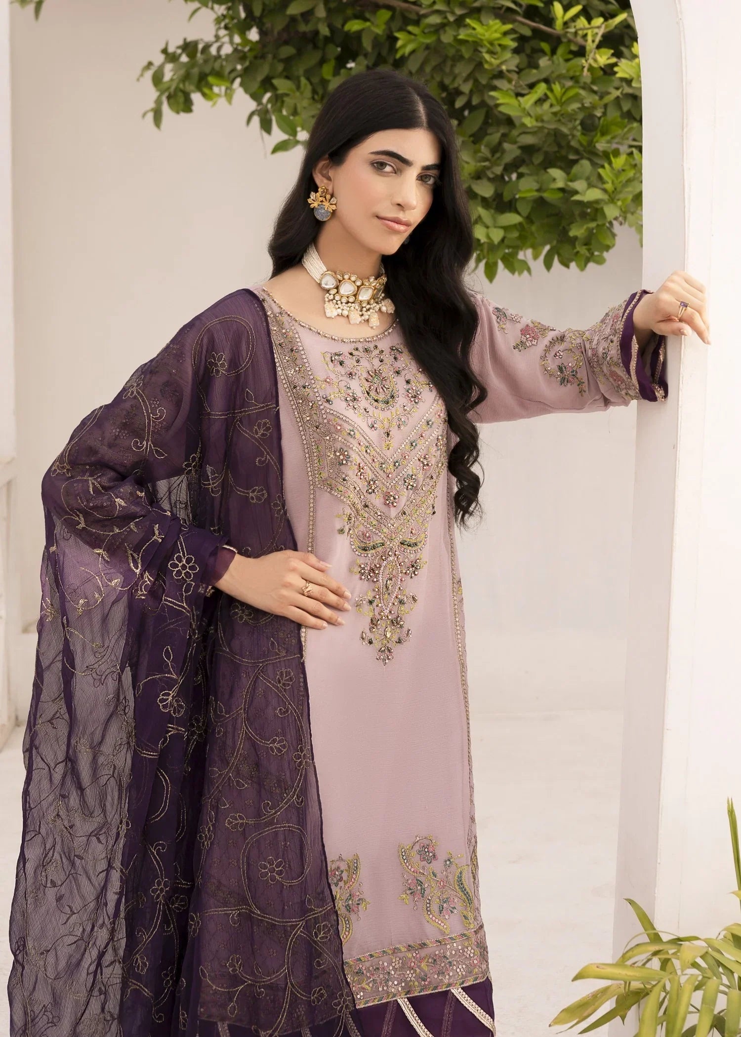 Pehnawa By Bin Akram’s Rose Luxe | Chiffon Women 3pcs