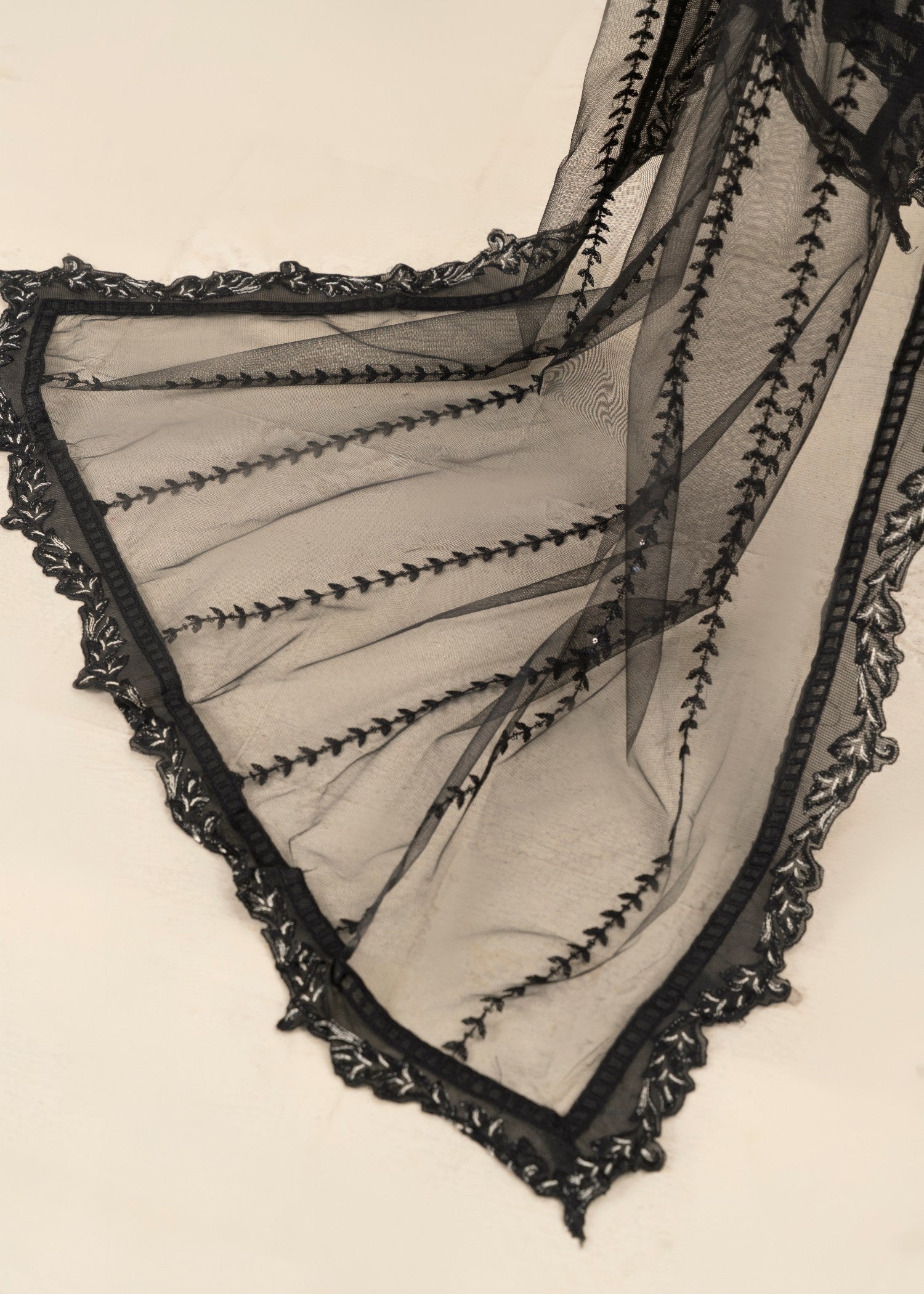 Khubsurat 3841 KH OR NT Black Embroidery Women 3pcs