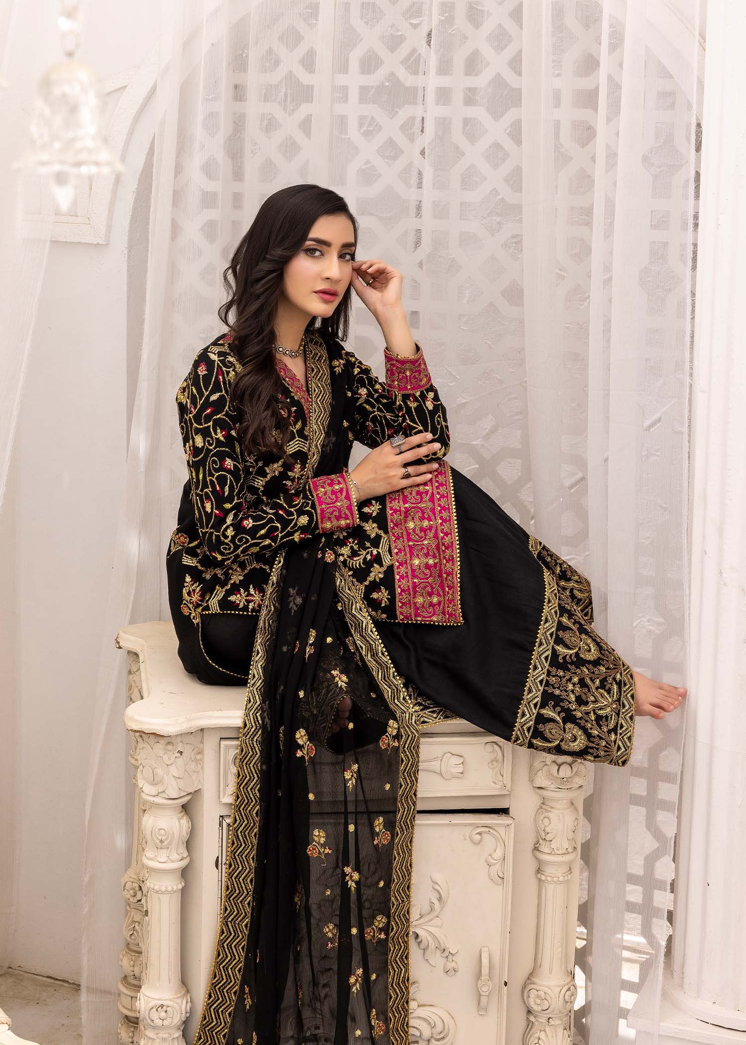 Kanwal Zainab BLACK MUSE Women 3pcs