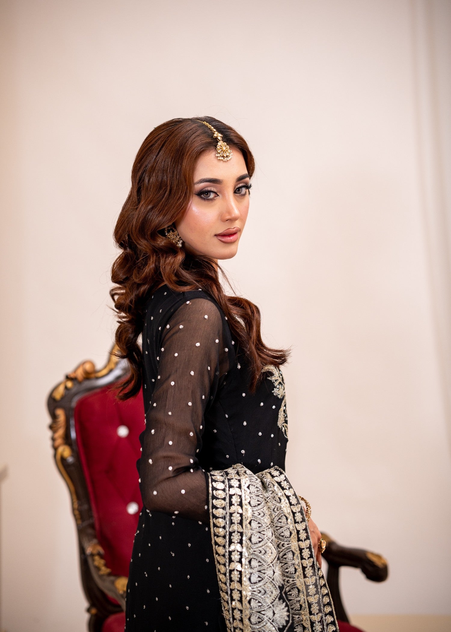 Alyssa Black gharara suit ALL404 Women 3pcs