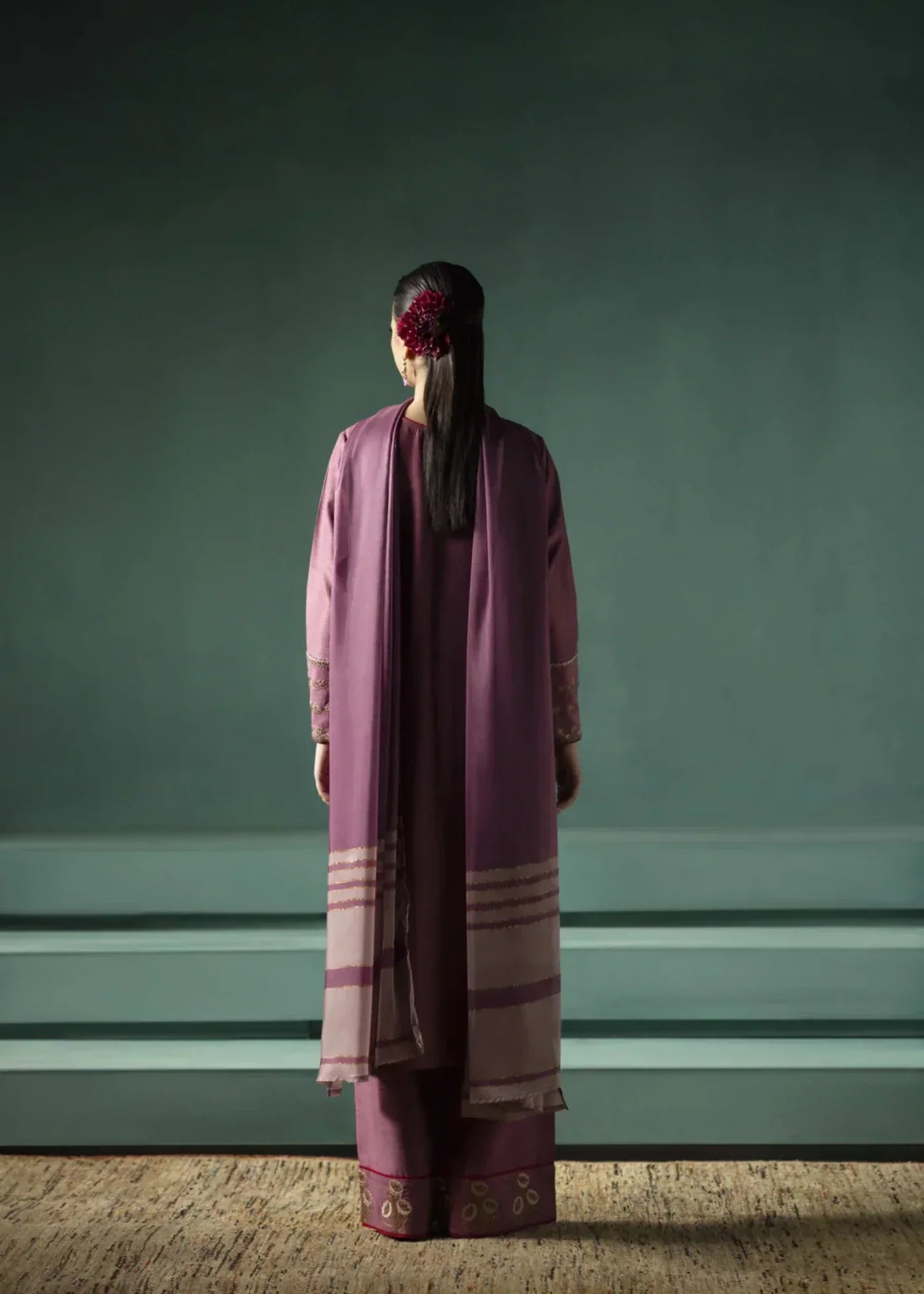 Jahaan Mauve Women 3pcs