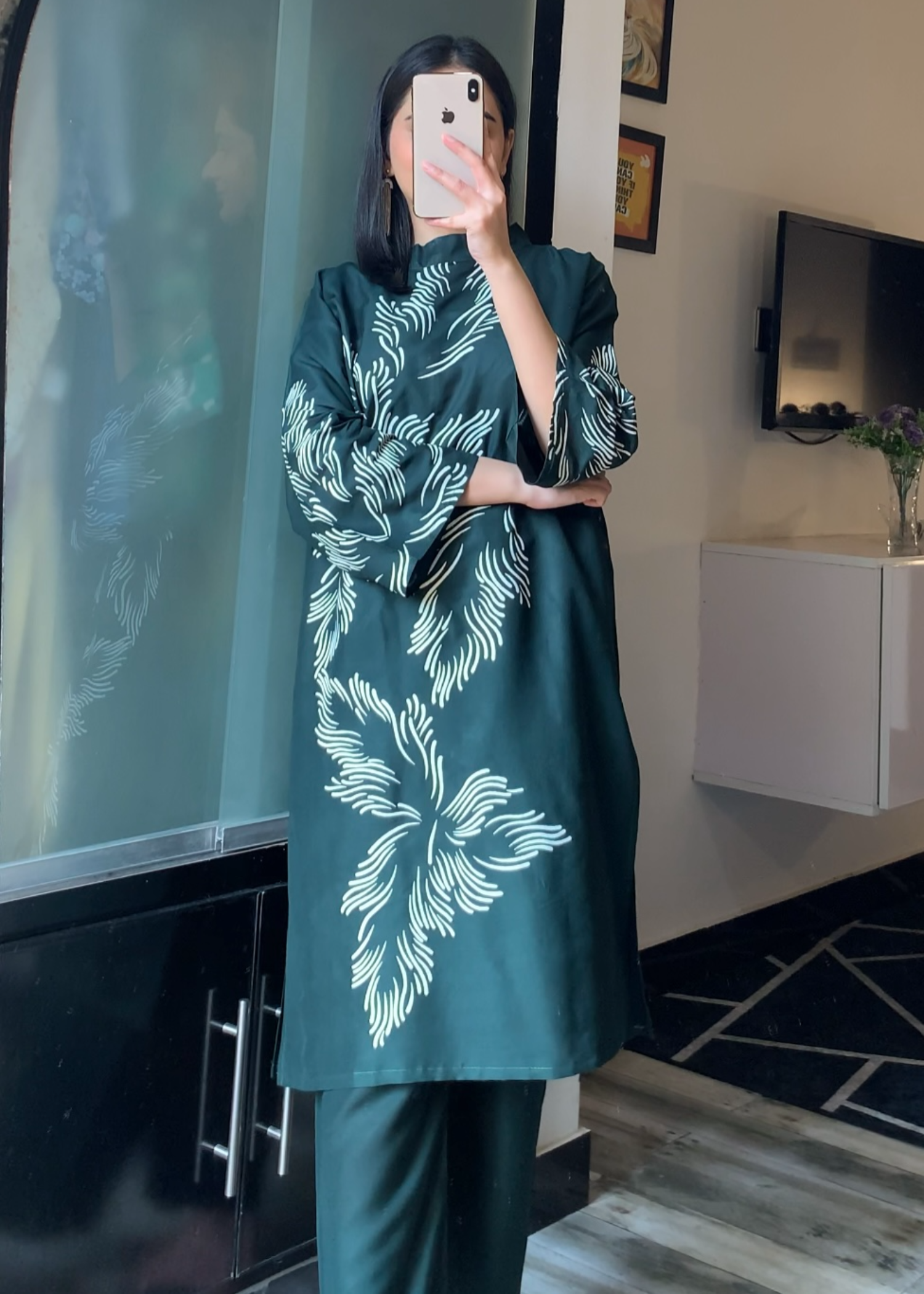 Anabya Garments JAZMEEN GREEN Women 2pcs