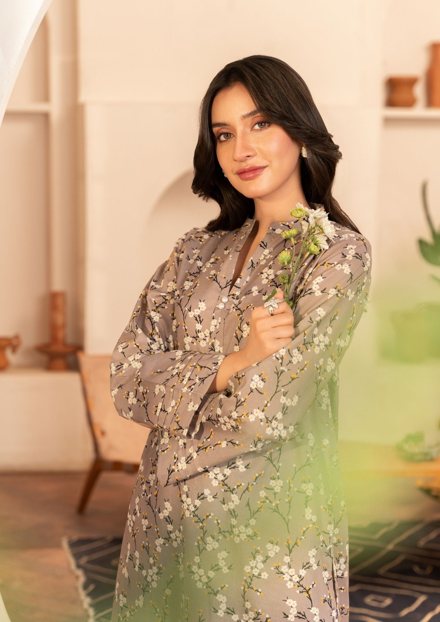 Yolo Pret Digital Print Lawn GULMEENA G25 0004 Women 2pcs