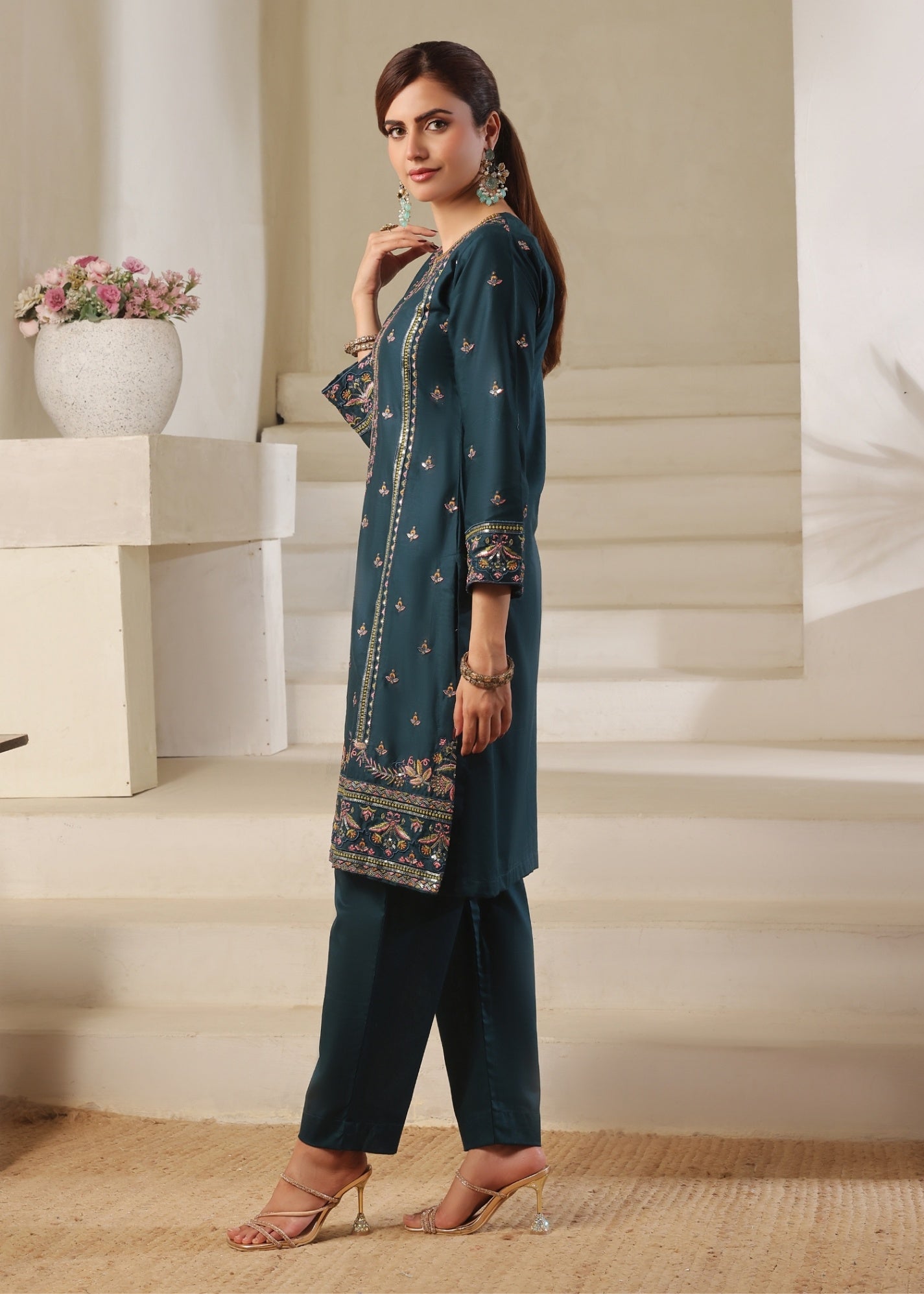 Ayra Pret Rang Deep Sea Green Women 2pcs