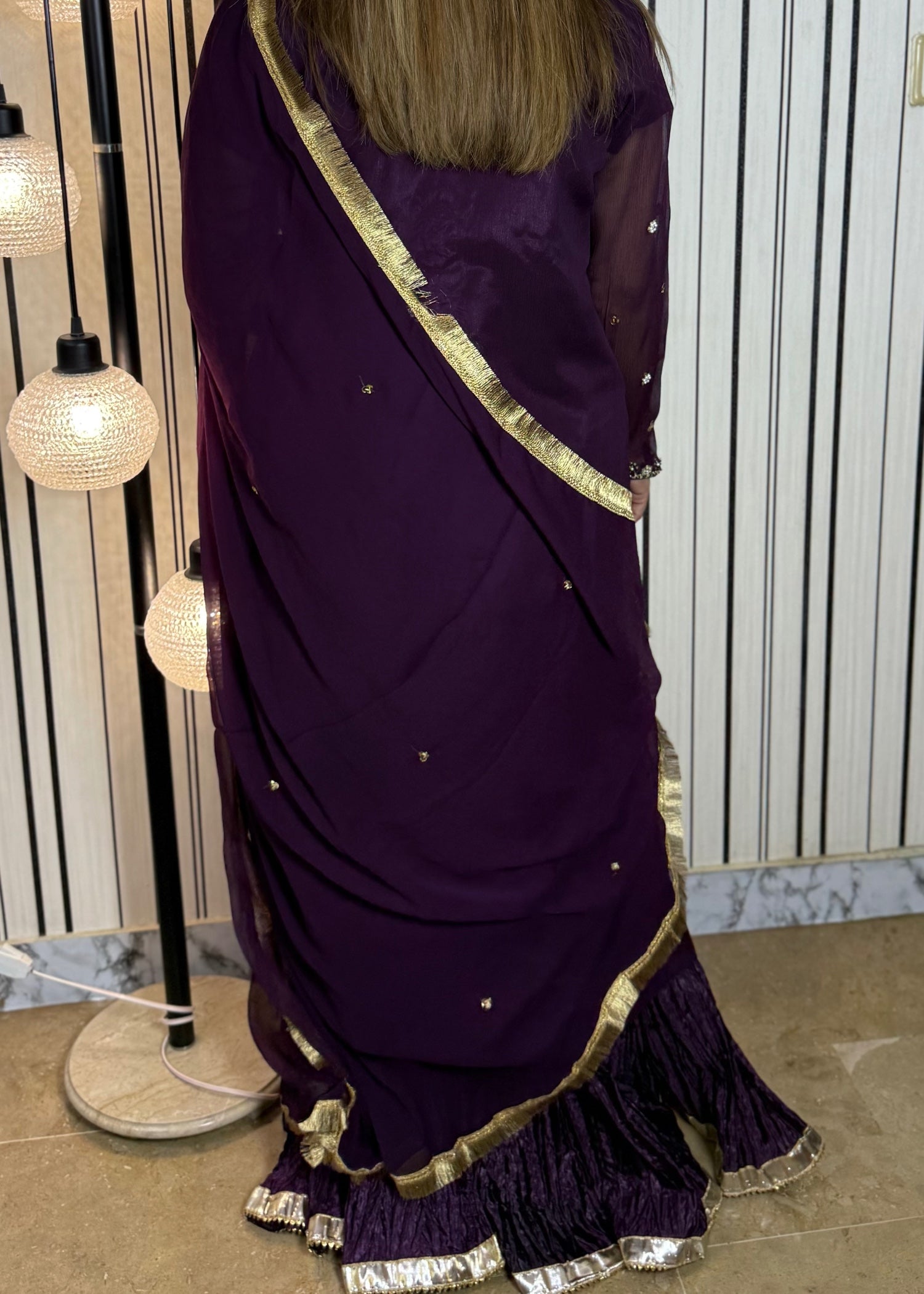 Suits By Sadia Purple crush Women 3pcs