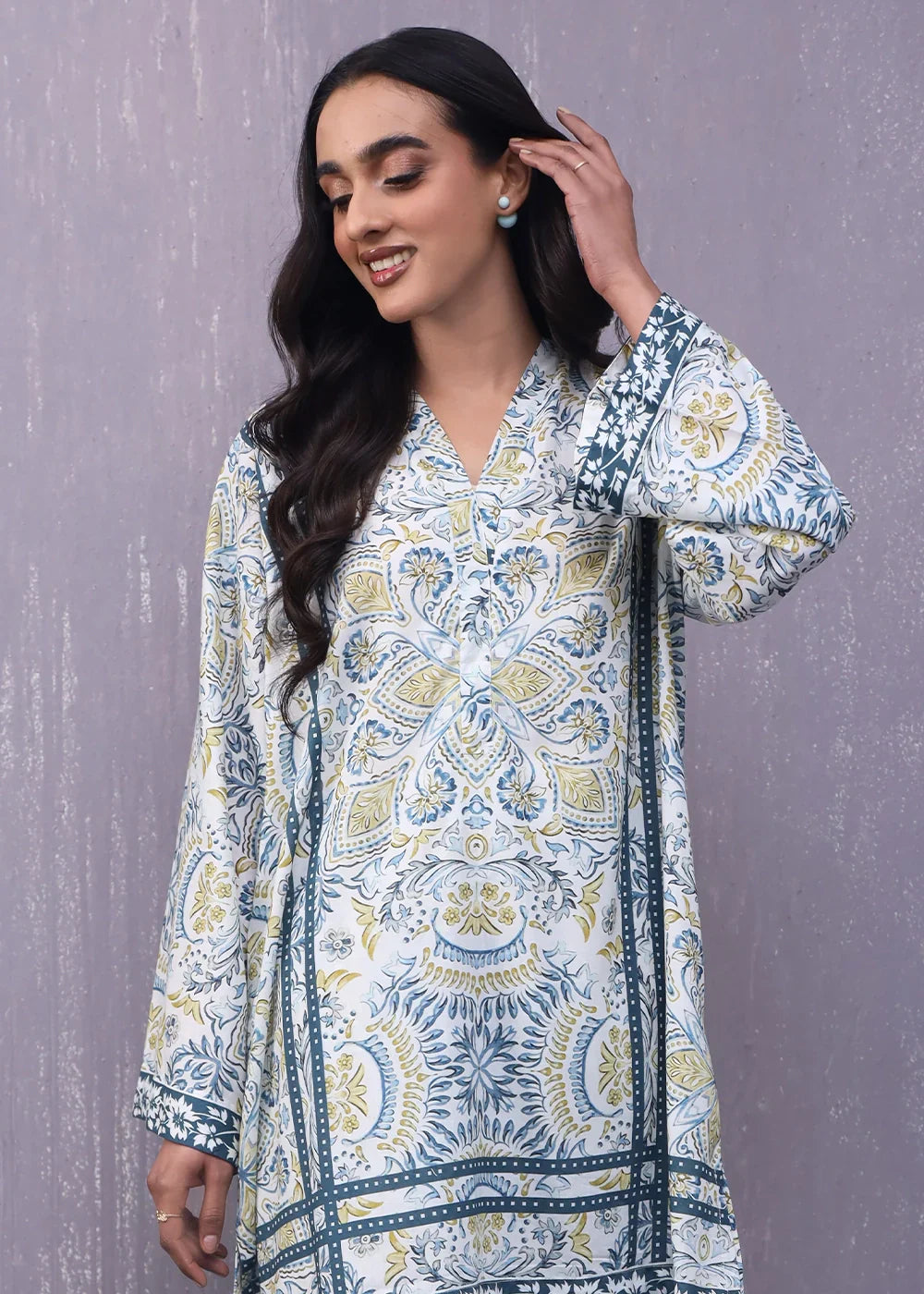 Rashid Textile Stitched Digitally Printed Lawn 1022 Women 2pcs