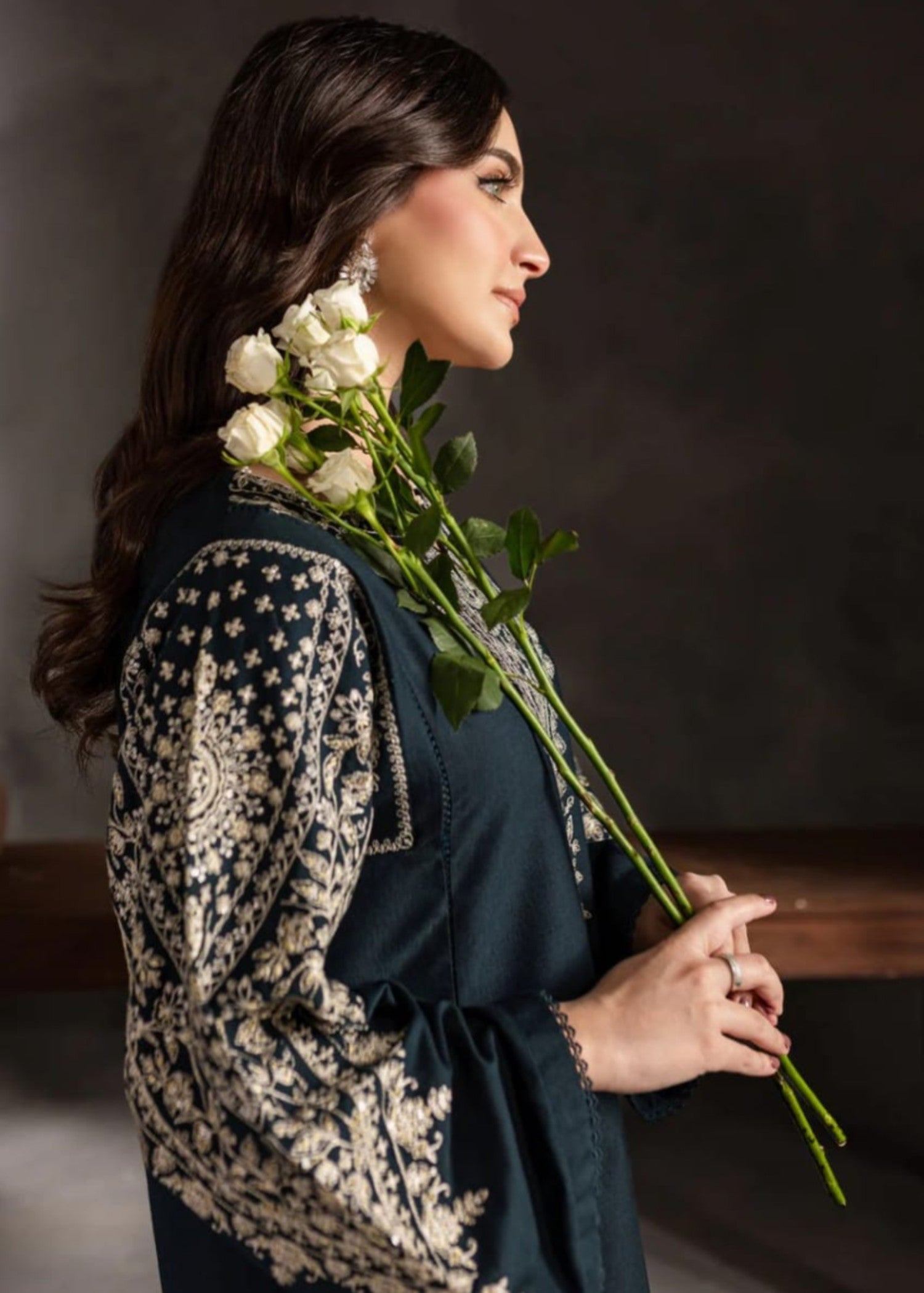 Zeenat & Zoha Navy Blend Women 2pcs