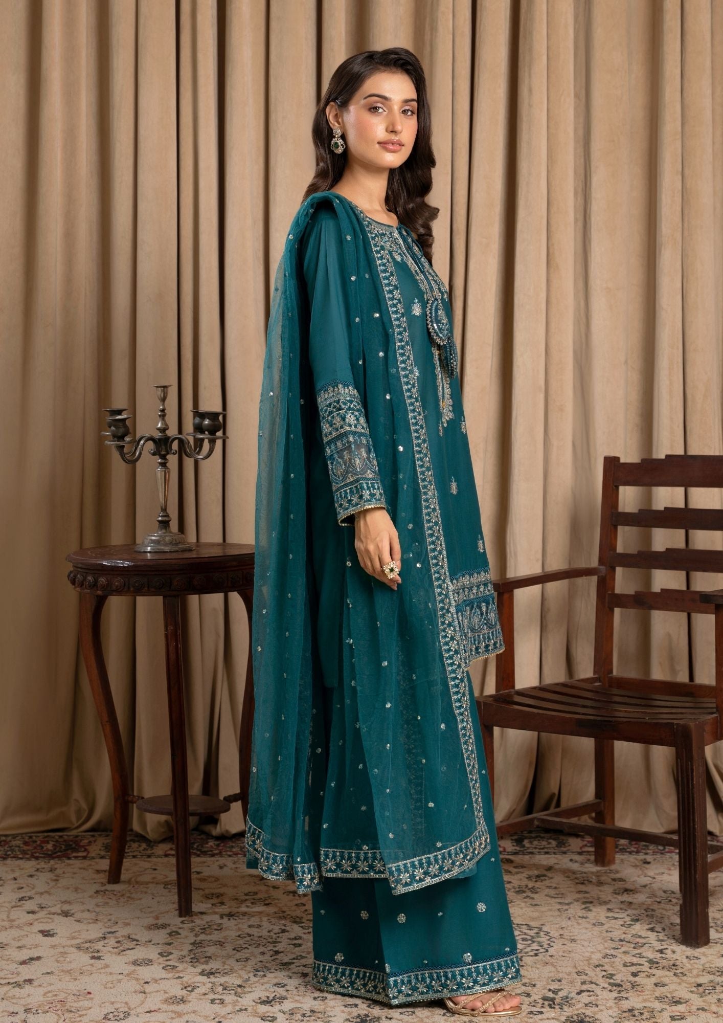 Alfatah Pret Embroidered Lawn ZAUQ S25 0010 Women 3pcs