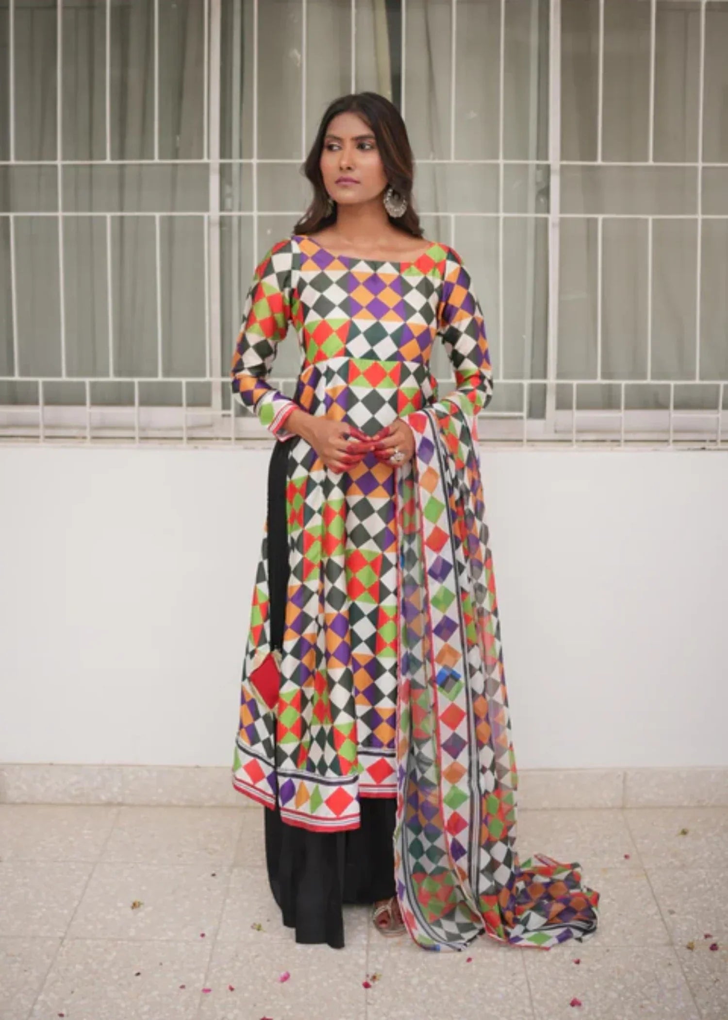 Ripret Checkered Suit Women 3pcs