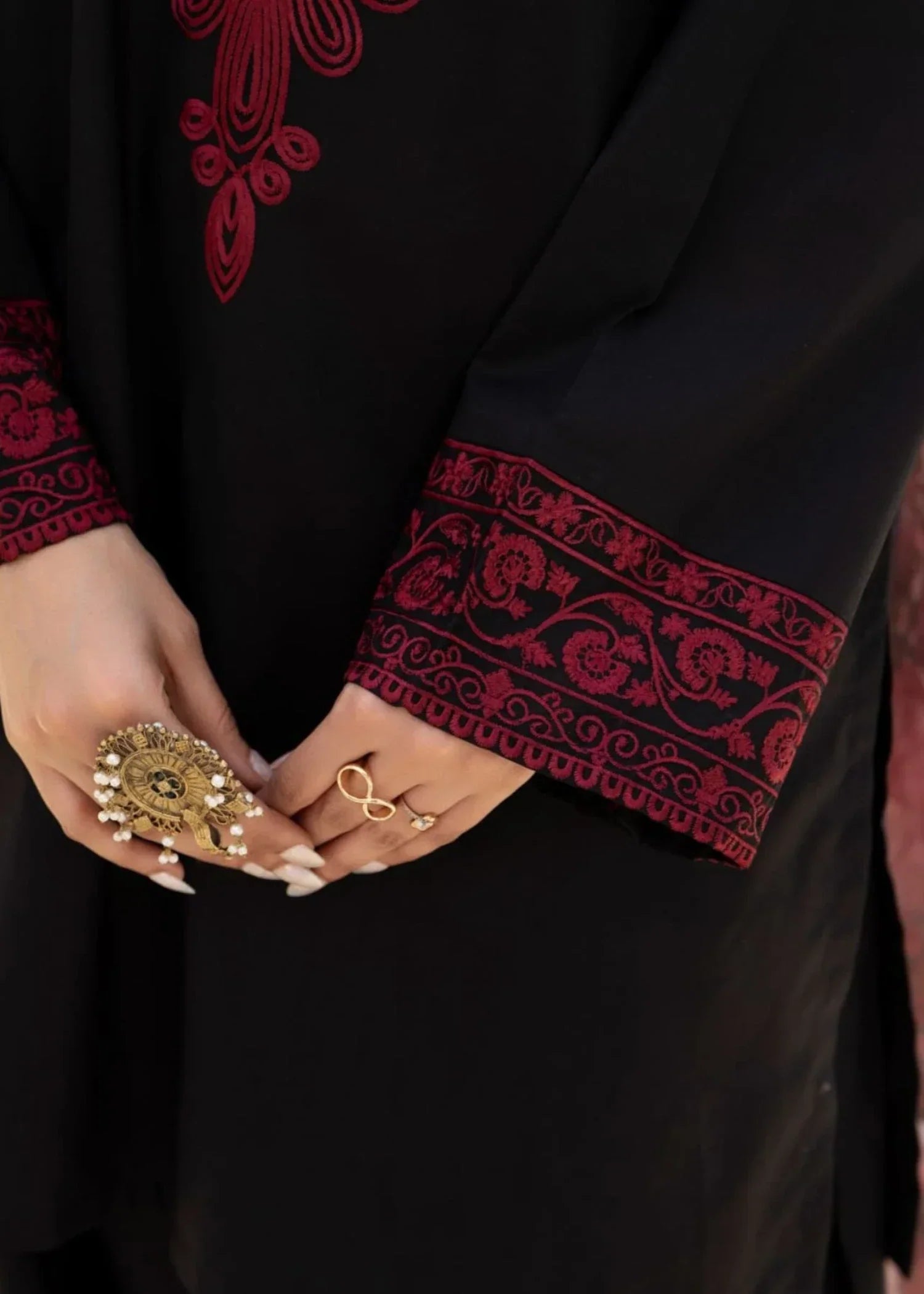 Rosyribbons Noir Black Stitched Women 3pcs