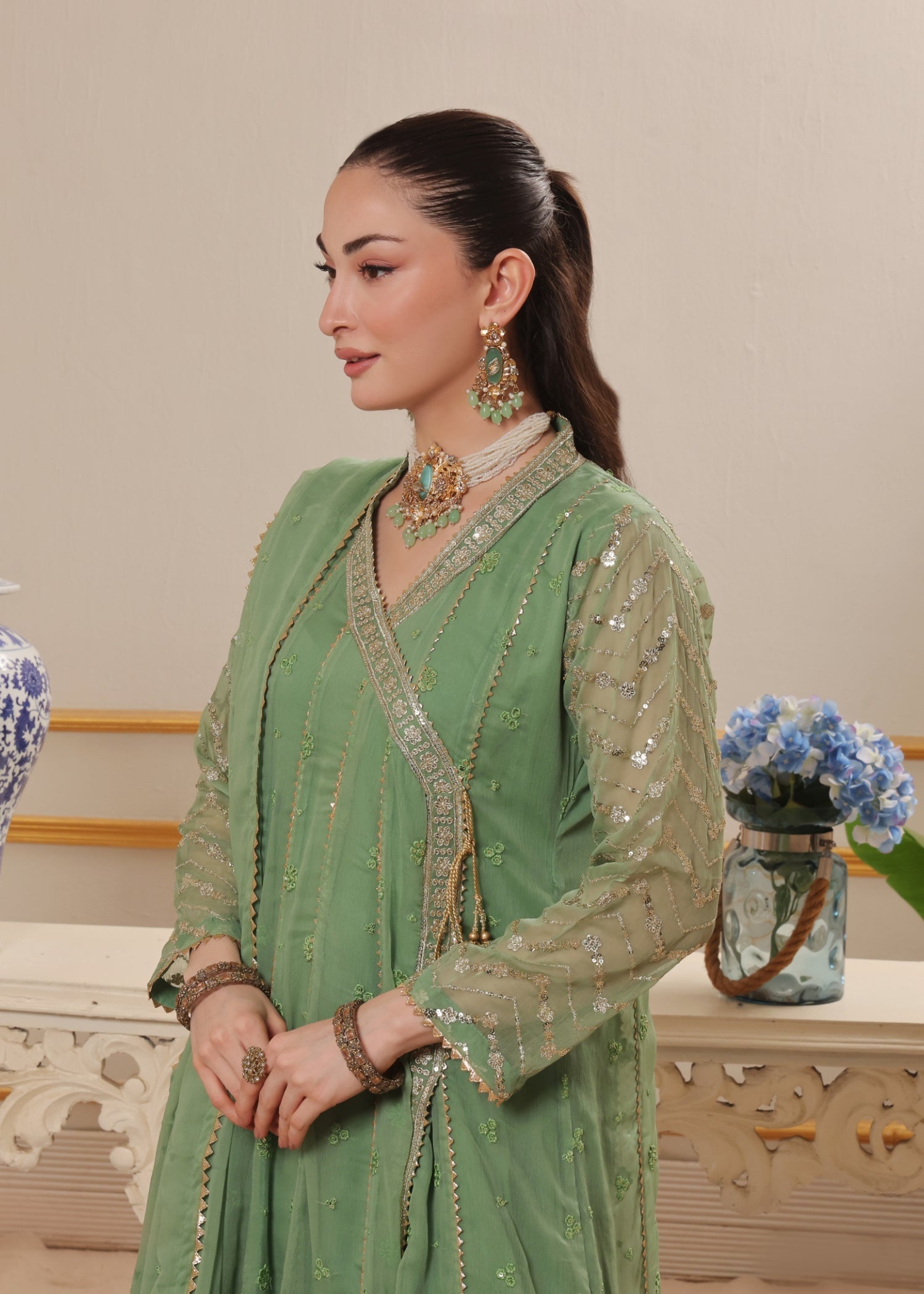 Abaan Zohan NAYAAB Pastel Green Women 3pcs