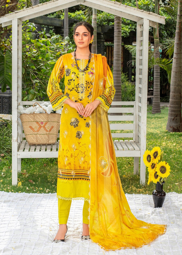 Ayeza Collection Yellow Kurta Set 02 Women 3pcs