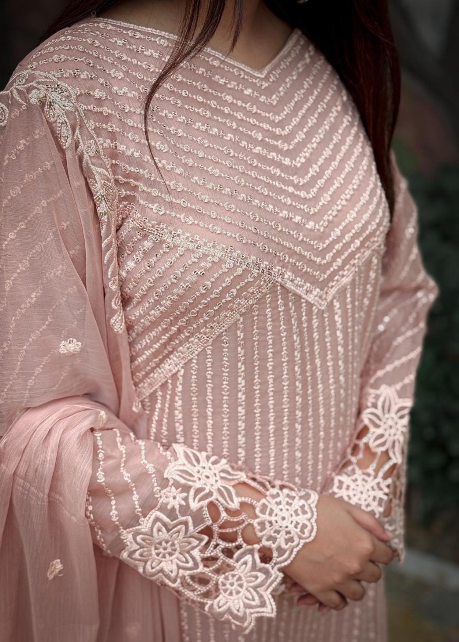 Inaaya Fashion Sunaira Pastel Pink Women 3pcs