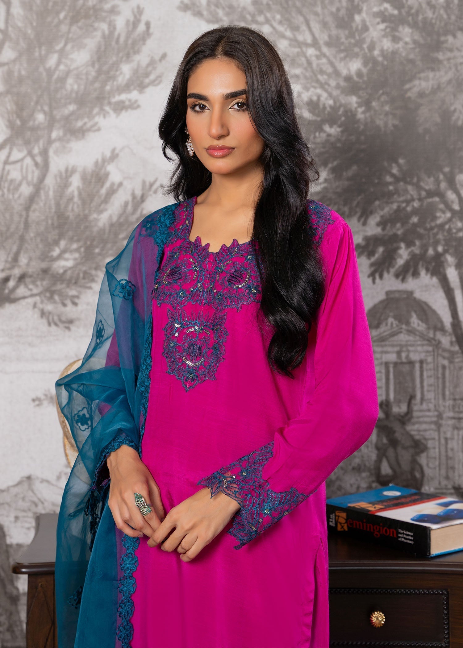 Zahab By M Fuchsia Dream Women 3pcs