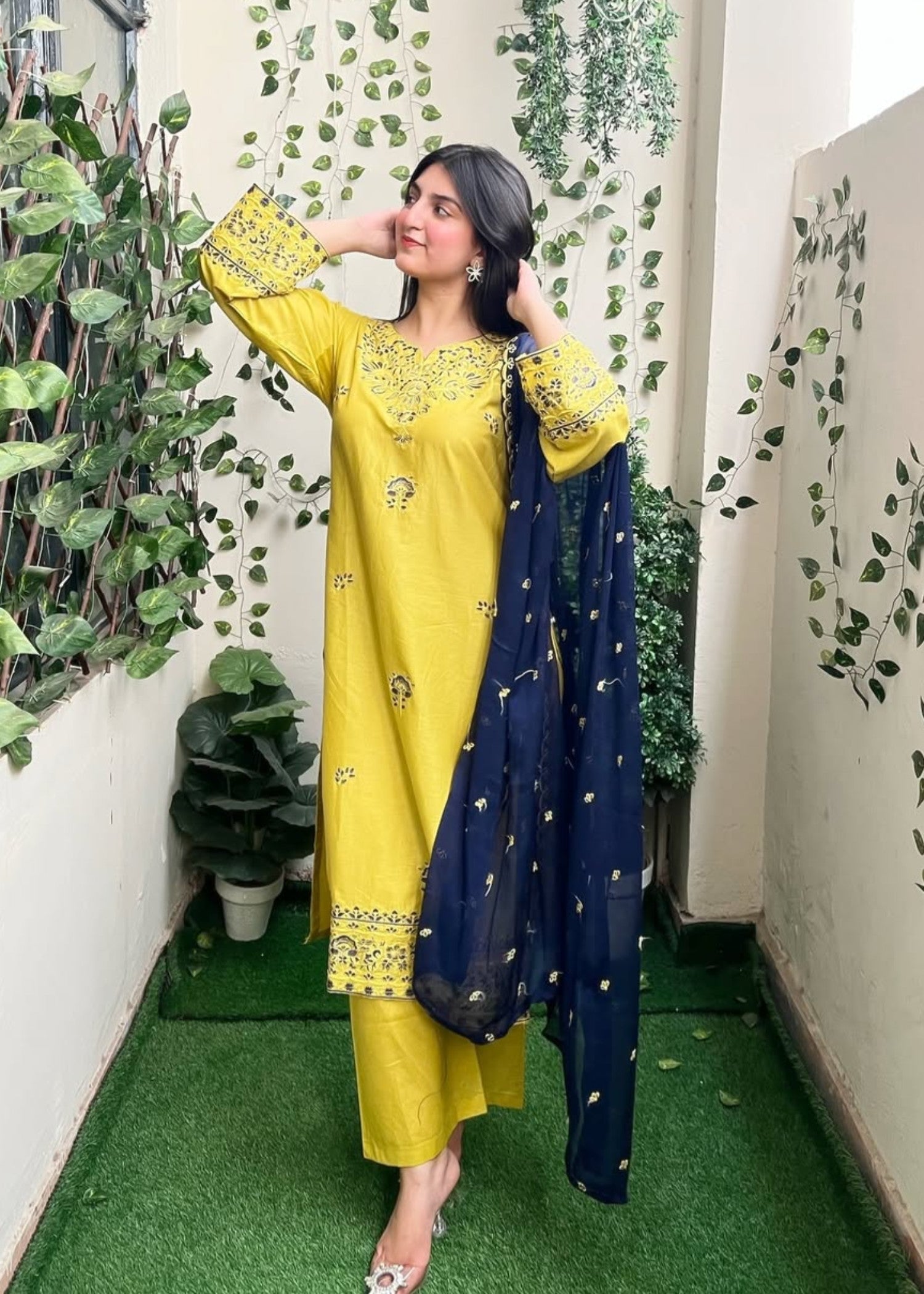 Anabya Garments Meem Se Mehak Women 3pcs