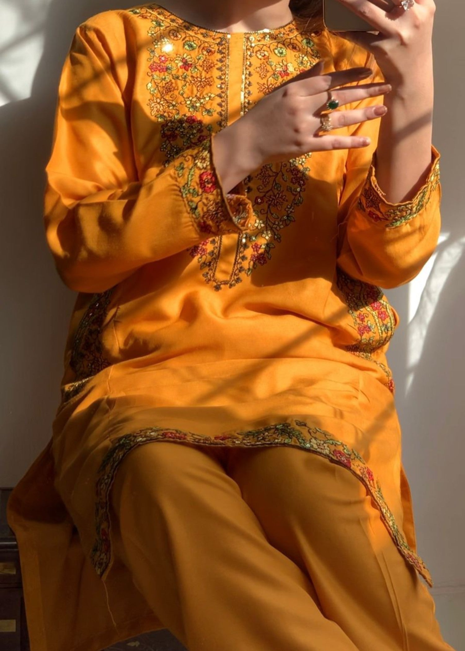 Tawakal Closet MUSTARD SEQUENCE Women 2pcs