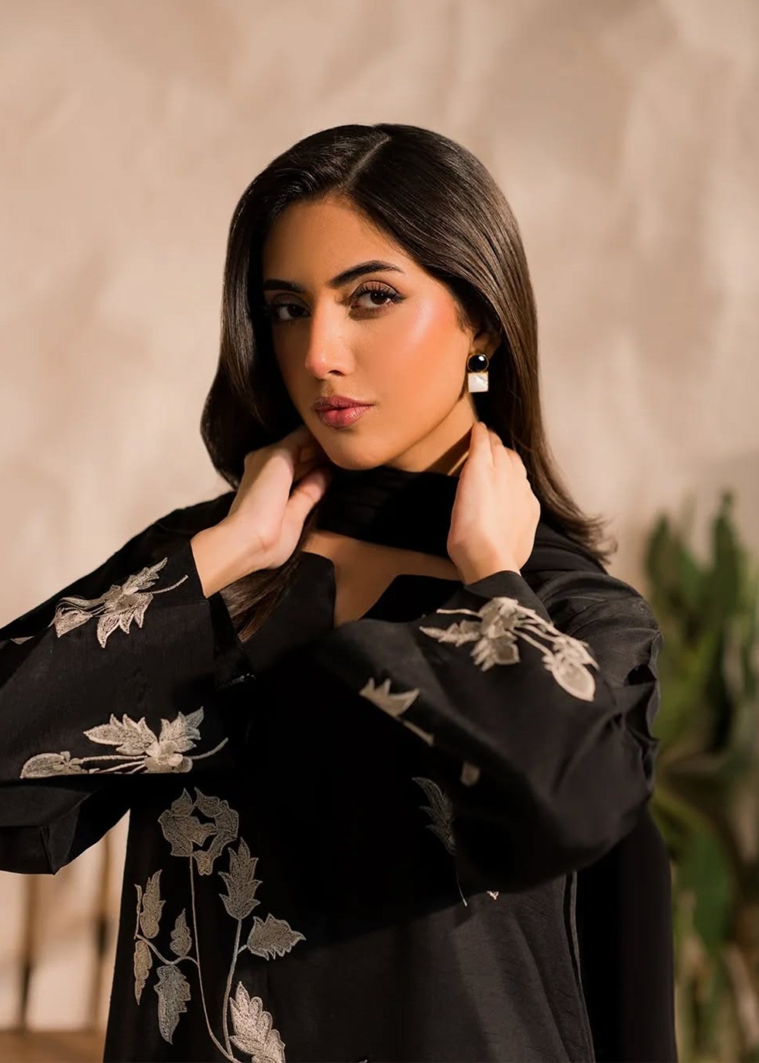 Kashqai Reeva Embroidered Black Women 3pcs