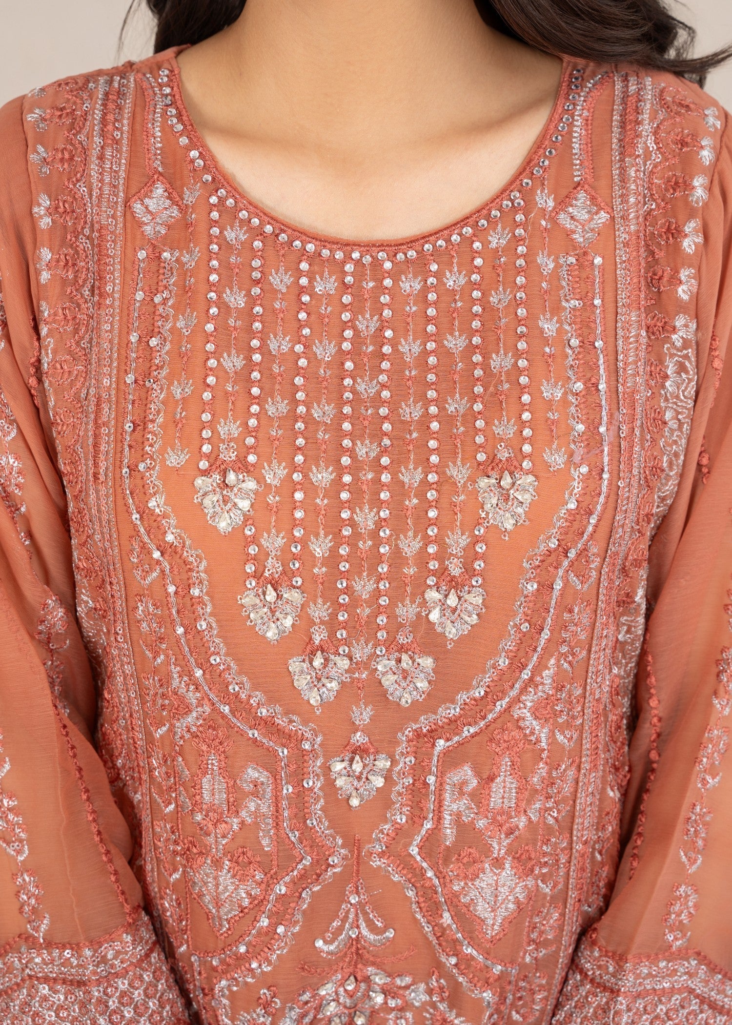 Four Season Boutique DIL ROOP PEACH PINK Women 3pcs